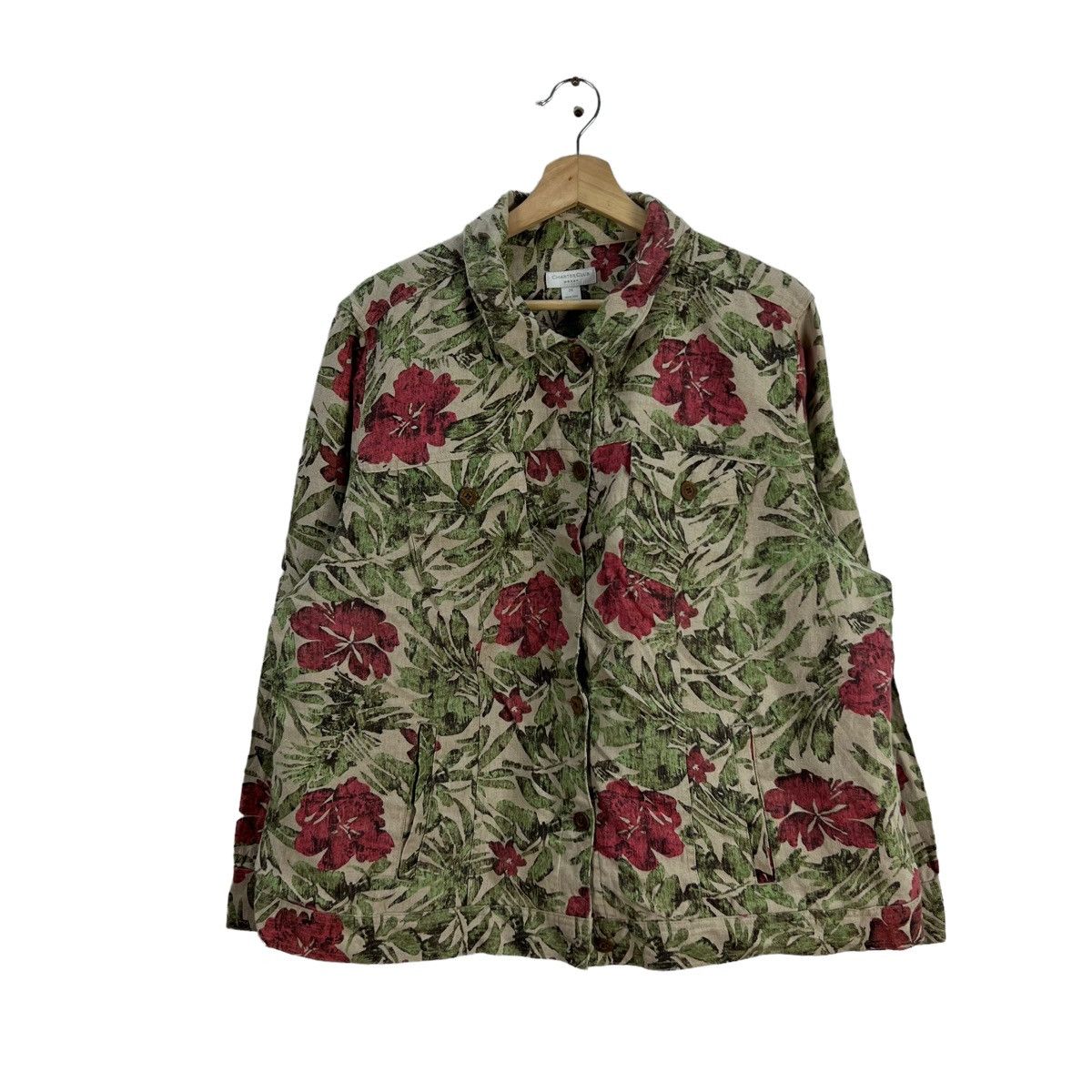Vintage VINTAGE CHARTER CLUB WOMAN FLORAL FULL PRINT JACKET Size M / US 6-8 / IT 42-44 - 1 Thumbnail