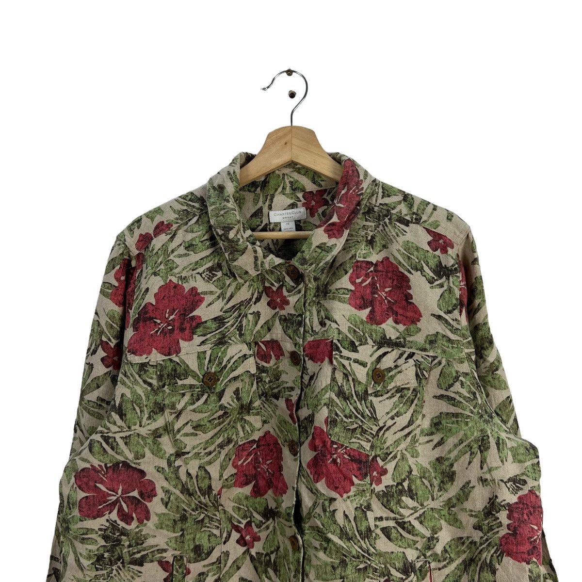 Vintage VINTAGE CHARTER CLUB WOMAN FLORAL FULL PRINT JACKET Size M / US 6-8 / IT 42-44 - 5 Thumbnail
