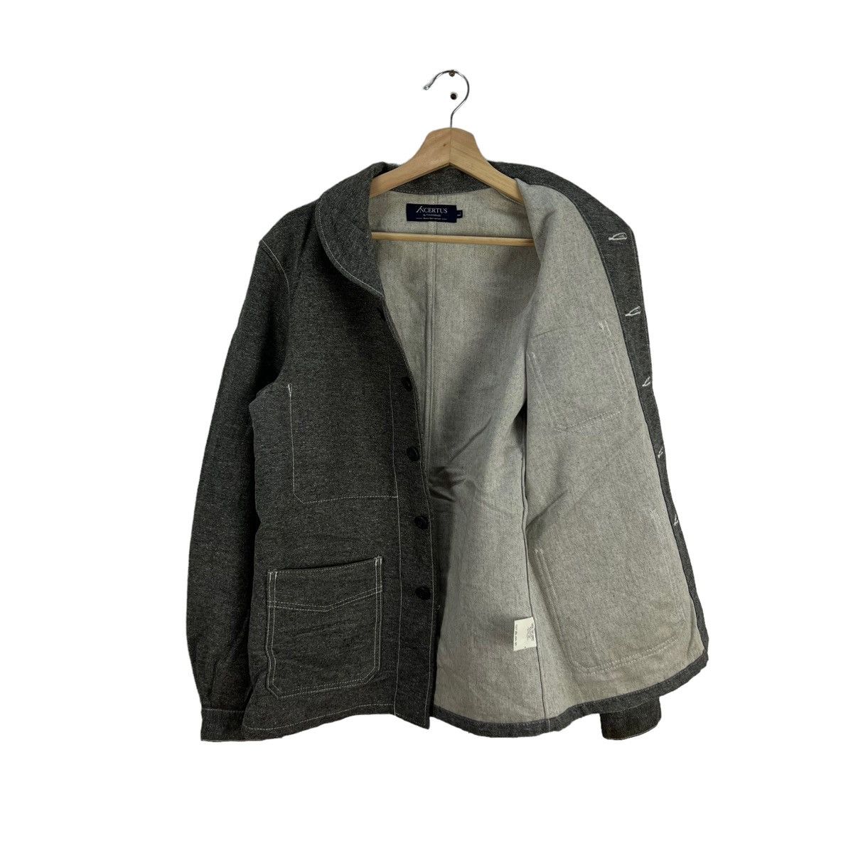Japanese Brand HIKORY CHORE JACKET ANCERTUS BY TOKISHIRAZU MADE IN JAPAN Size US L / EU 52-54 / 3 - 9 Thumbnail