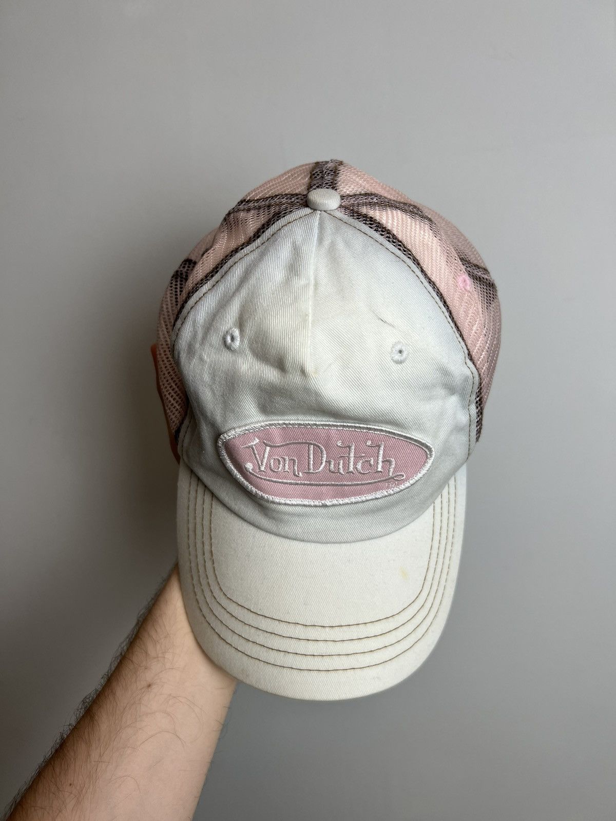 Von Dutch Rare Von Dutch Big logo Trucker Hat Y2K Drip Streetwear Size ONE SIZE - 2 Thumbnail
