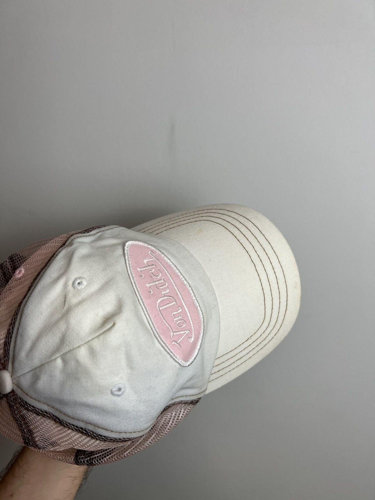 Von Dutch Rare Von Dutch Big logo Trucker Hat Y2K Drip Streetwear Size ONE SIZE - 4 Thumbnail