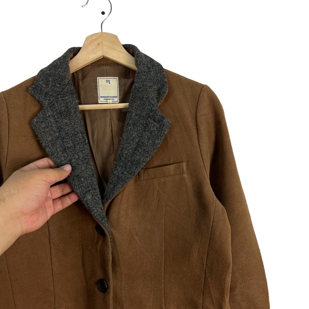 Harris Tweed VINTAGE HARRIS TWEED WOOL LONG JACKET Size US S / EU 44-46 / 1 - 2 Thumbnail