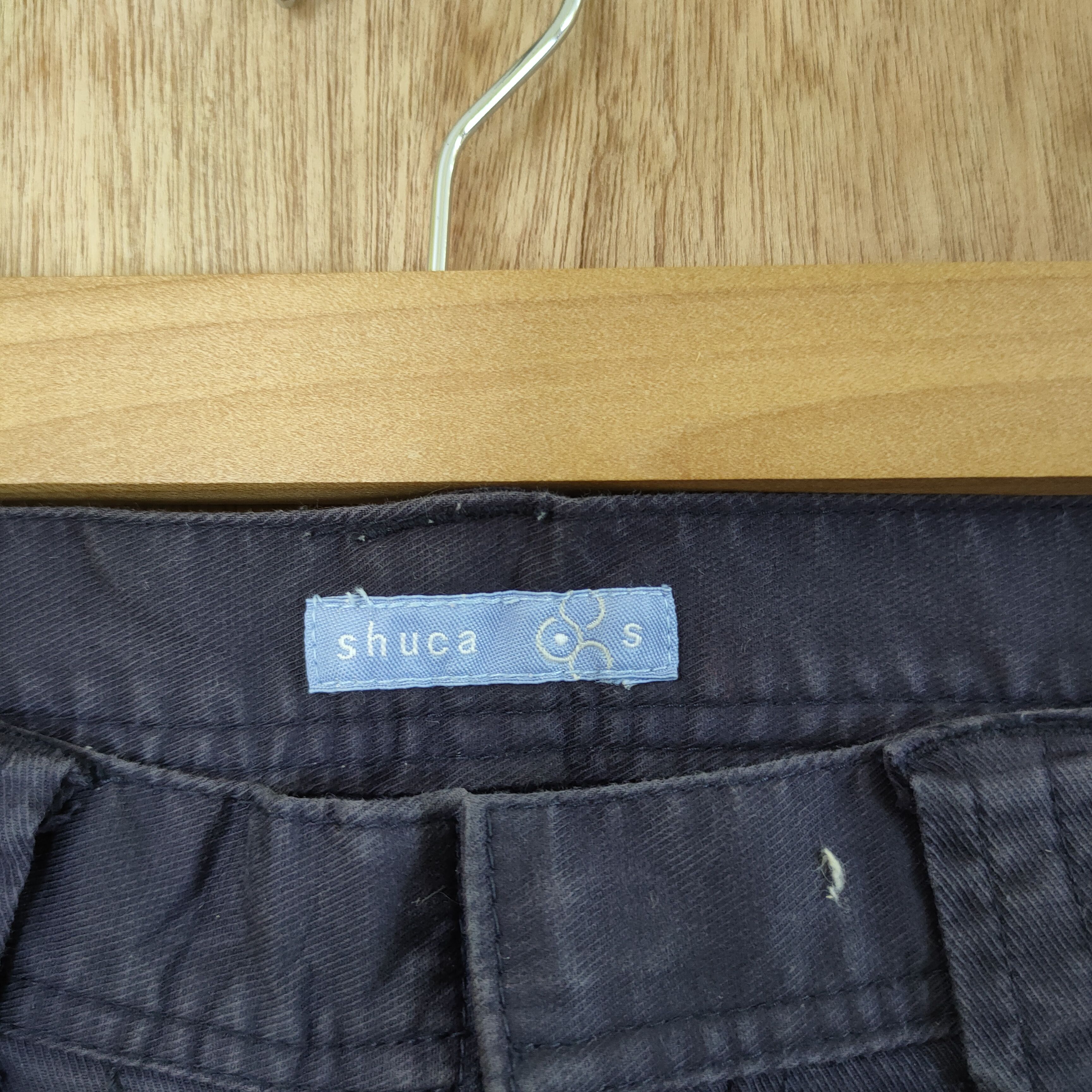 Japanese Brand × Vintage SHUCA BLUE BLACK VINTAGE CARGO PANTS/ ZIPPER OPEN LEG Size US 26 / EU 42 - 5 Thumbnail