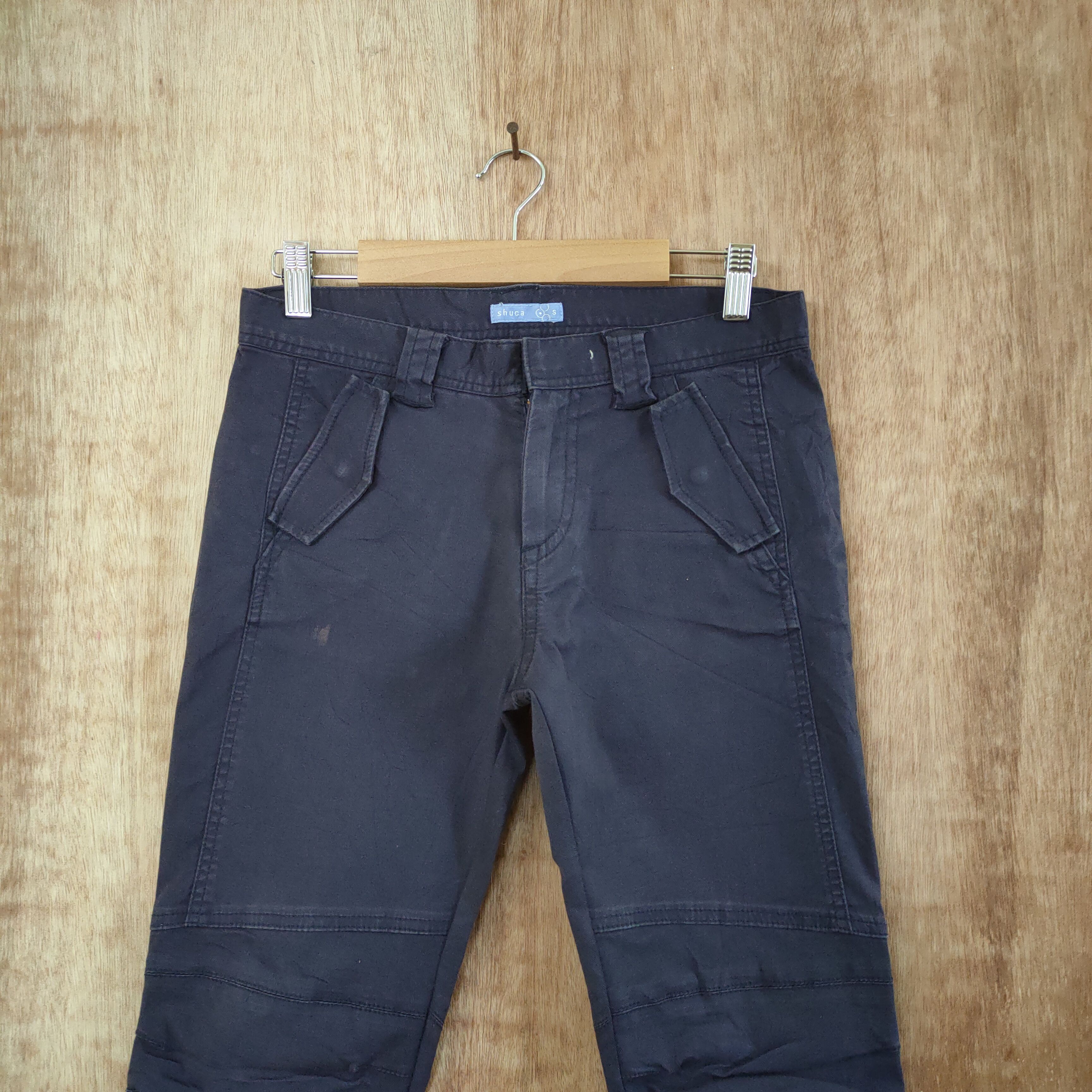 Japanese Brand × Vintage SHUCA BLUE BLACK VINTAGE CARGO PANTS/ ZIPPER OPEN LEG Size US 26 / EU 42 - 3 Thumbnail