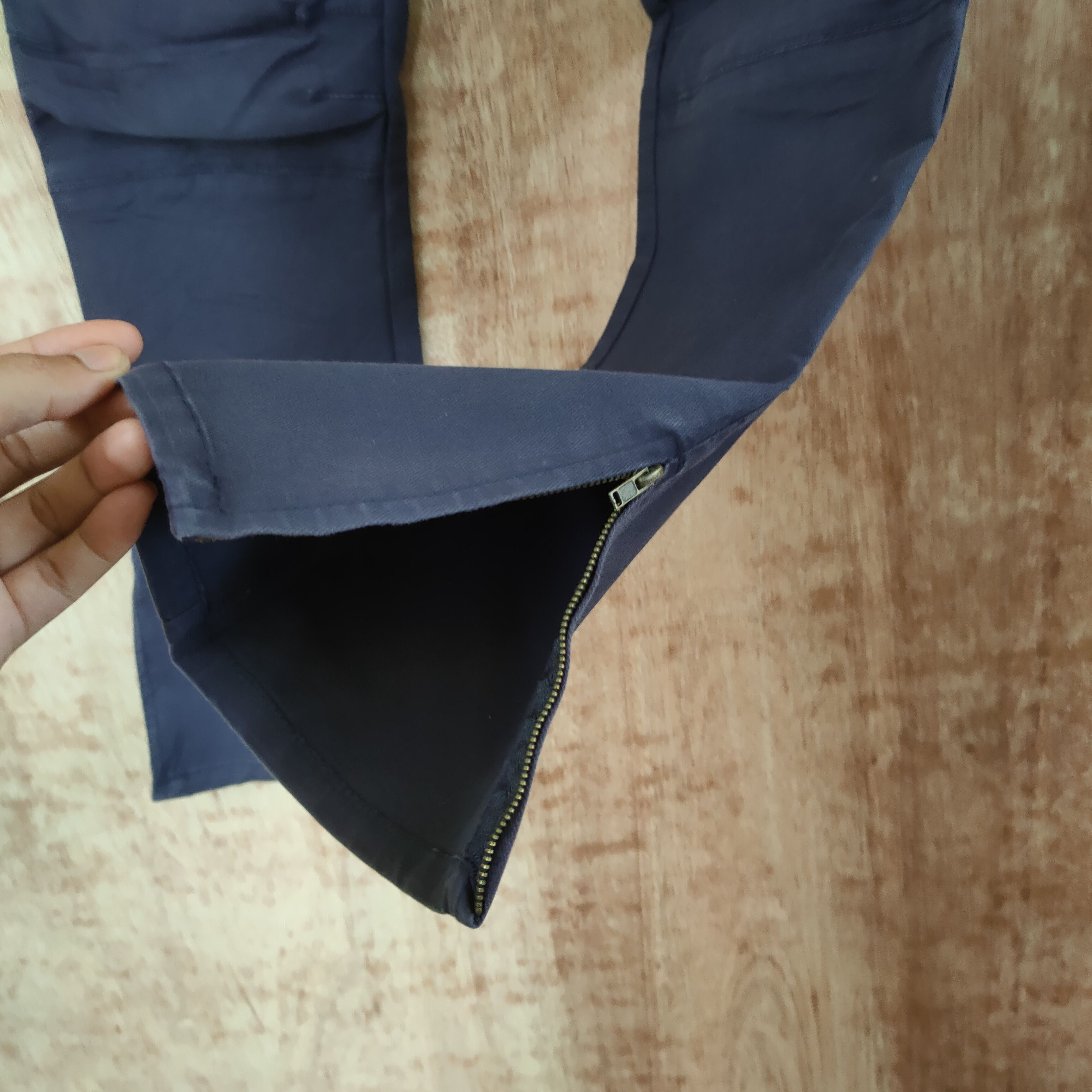 Japanese Brand × Vintage SHUCA BLUE BLACK VINTAGE CARGO PANTS/ ZIPPER OPEN LEG Size US 26 / EU 42 - 6 Thumbnail