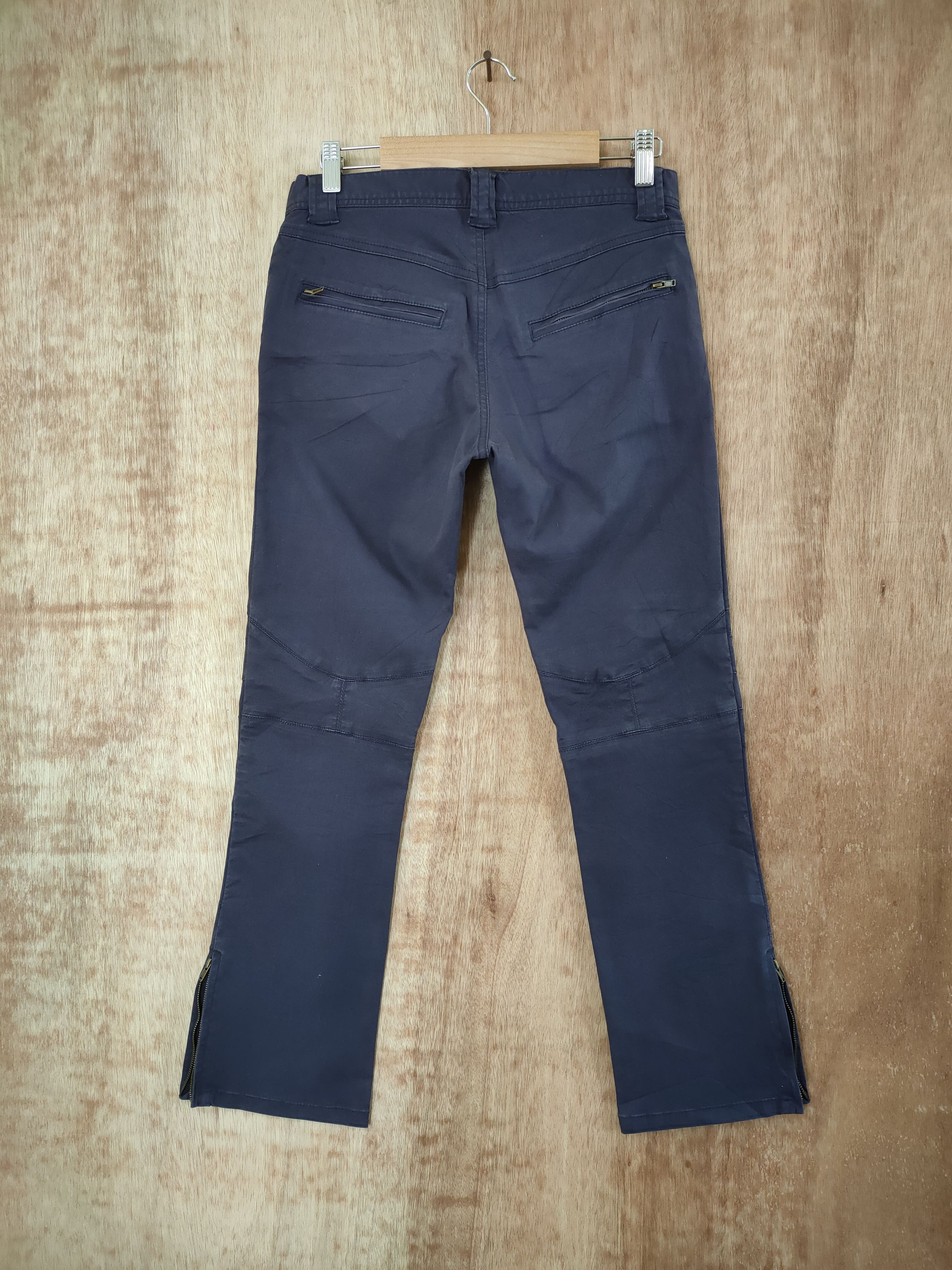 Japanese Brand × Vintage SHUCA BLUE BLACK VINTAGE CARGO PANTS/ ZIPPER OPEN LEG Size US 26 / EU 42 - 2 Thumbnail