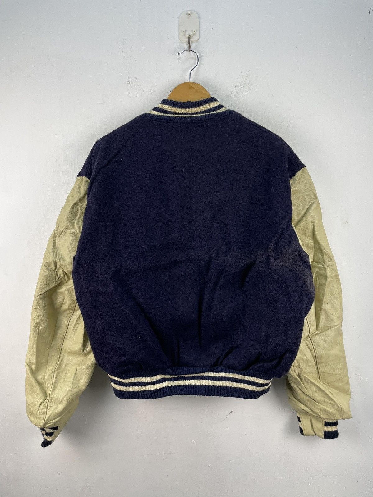 Vintage Vintage 90s Golden Bear Varsity Jacket Leather Size US XL / EU 56 / 4 - 9 Thumbnail