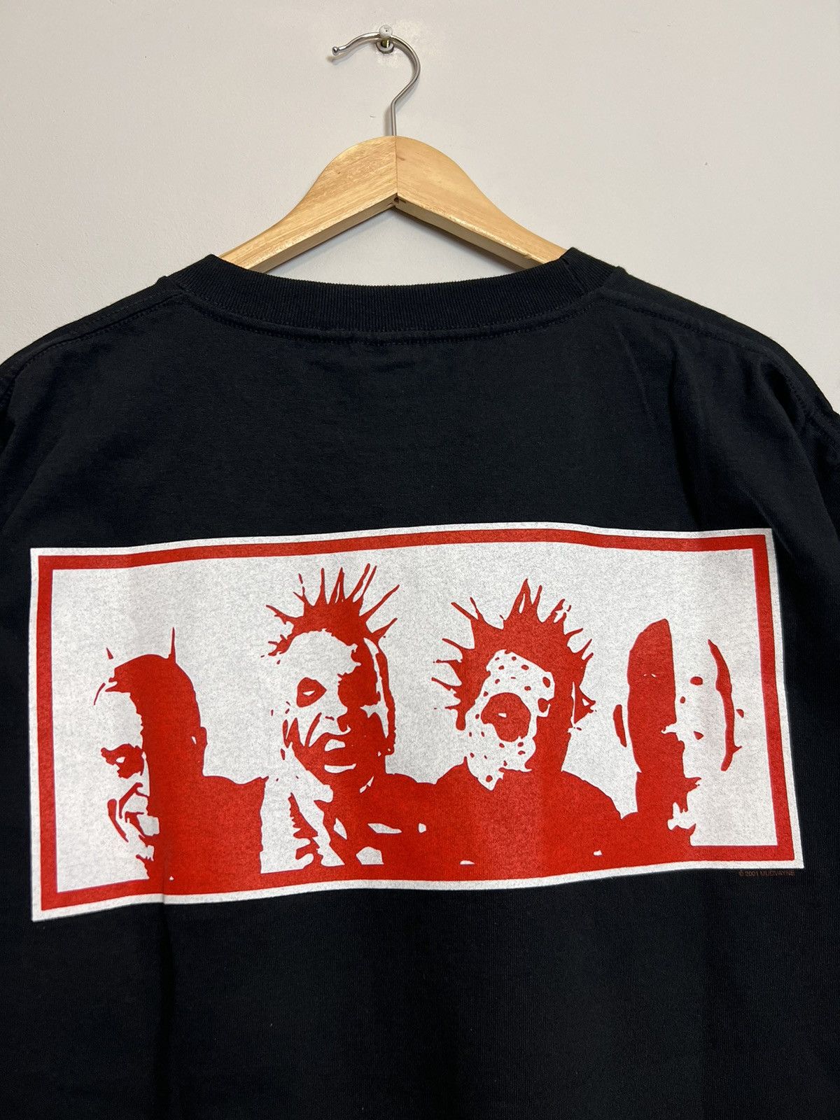 Band Tees 2001 Mudvayne Blue Grape Shirt Vintage NuMetal Band Tees Size US L / EU 52-54 / 3 - 3 Thumbnail