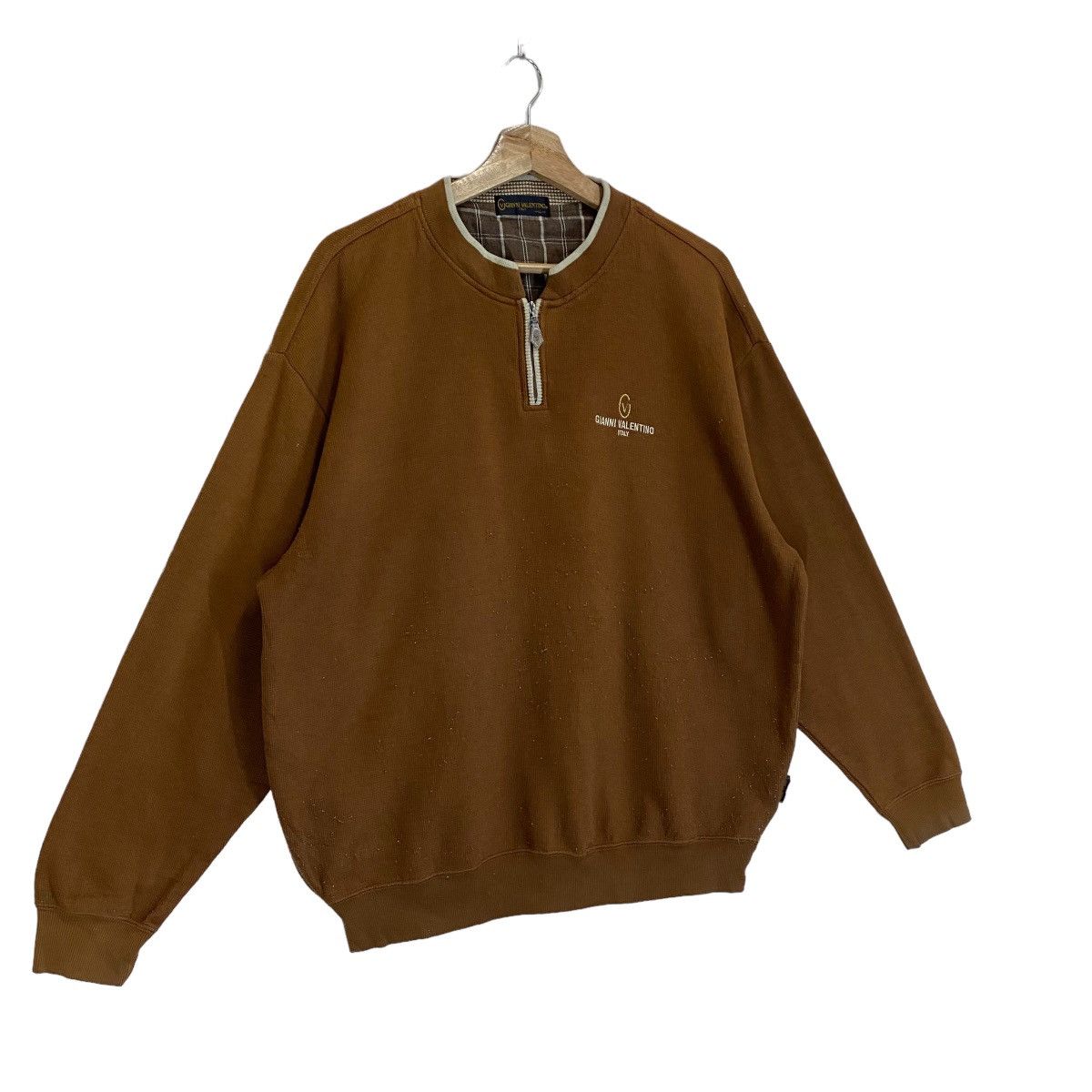 Gianni Valentino × Valentino × Vintage Gianni Valentino Half Zip Sweatshirt Size M Size US M / EU 48-50 / 2 - 2 Thumbnail