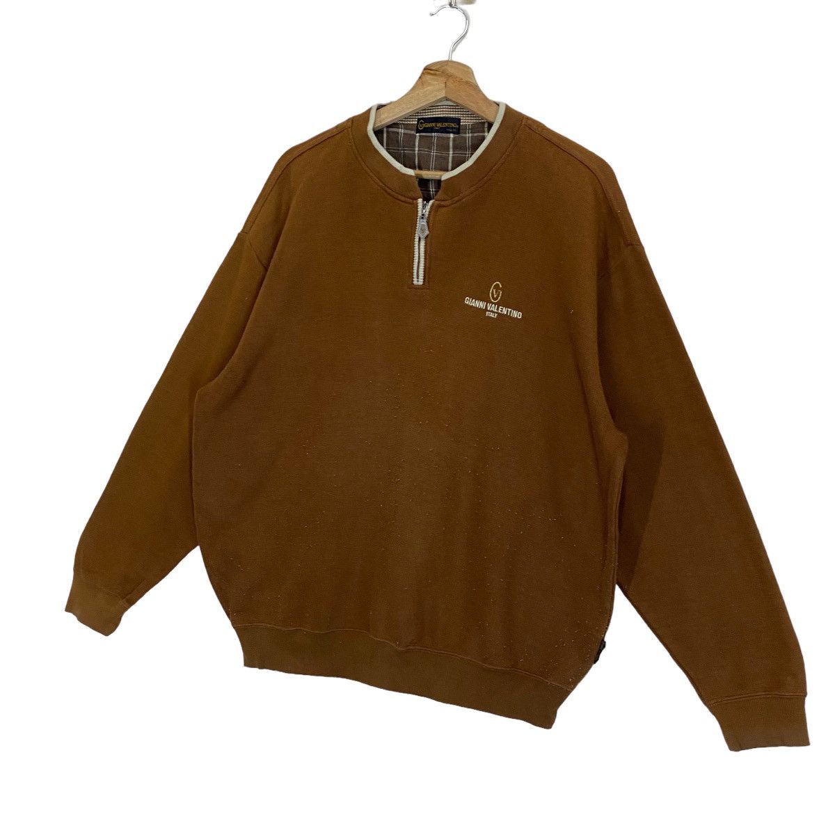 Gianni Valentino × Valentino × Vintage Gianni Valentino Half Zip Sweatshirt Size M Size US M / EU 48-50 / 2 - 3 Thumbnail