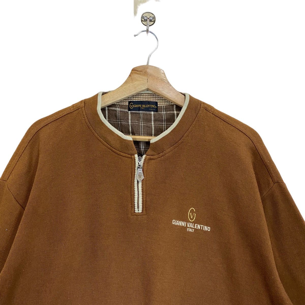 Gianni Valentino × Valentino × Vintage Gianni Valentino Half Zip Sweatshirt Size M Size US M / EU 48-50 / 2 - 4 Thumbnail