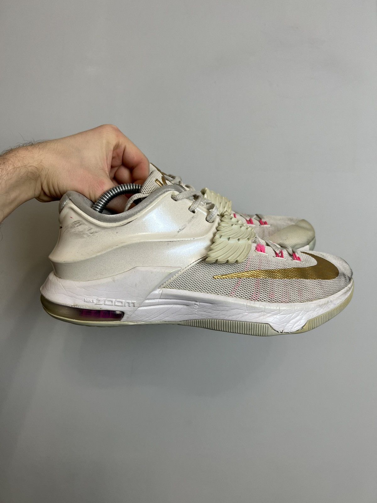 NBA Nike KD 7 Premium Aunt Pearl Low Basketball Sneakers 8US NBA Size US 8 / EU 41 - 7 Thumbnail