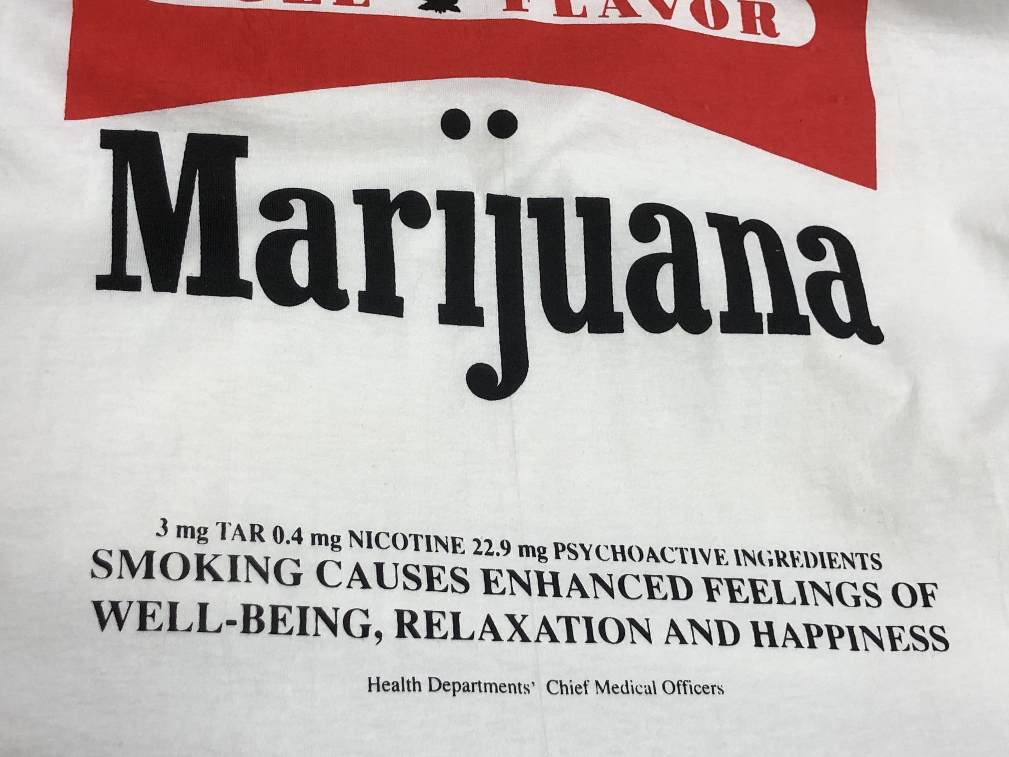 Marlboro RARE🔥KNOCK OUT MARIJUANA MARLBORO STUSSY PARODY TEE Size US L / EU 52-54 / 3 - 5 Thumbnail
