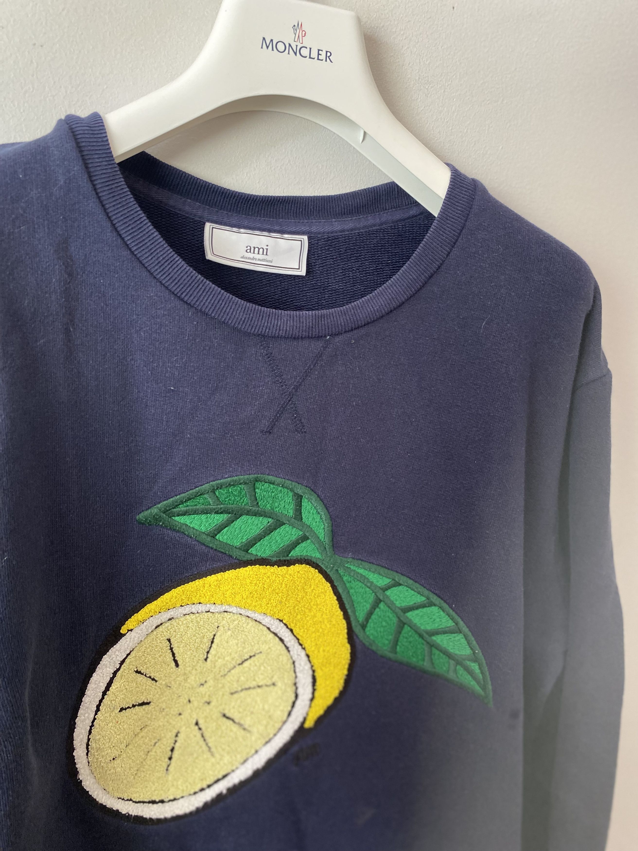AMI AMI Alexandre Mattiussi lemon patch crewneck sweatshirt Size US S / EU 44-46 / 1 - 2 Thumbnail