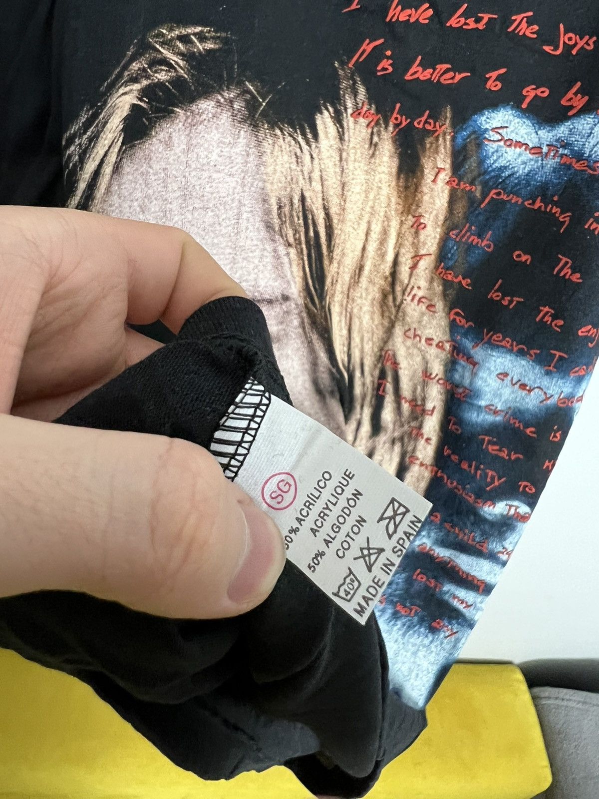 Band Tees Rare 90s Vintage Nirvana - Kurt Cobain Sleevless T-Shirt Size US L / EU 52-54 / 3 - 4 Thumbnail