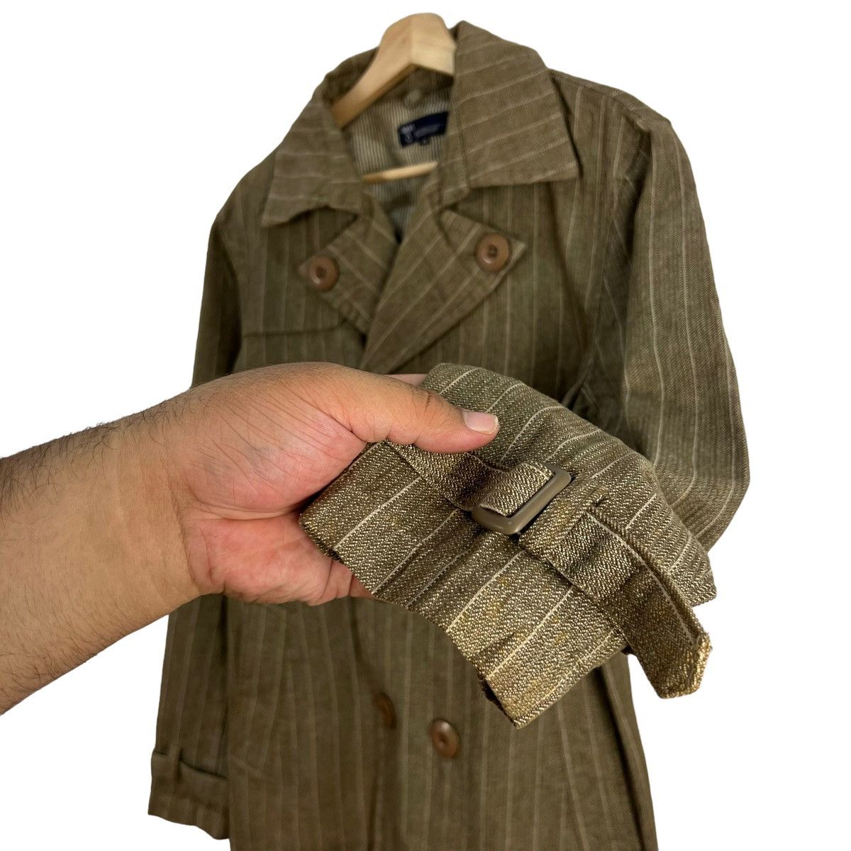 Japanese Brand VINTAGE STRIPED JACKET BONDAGE TESS INSPIRED ISSEY MIYAKE Size US M / EU 48-50 / 2 - 10 Thumbnail