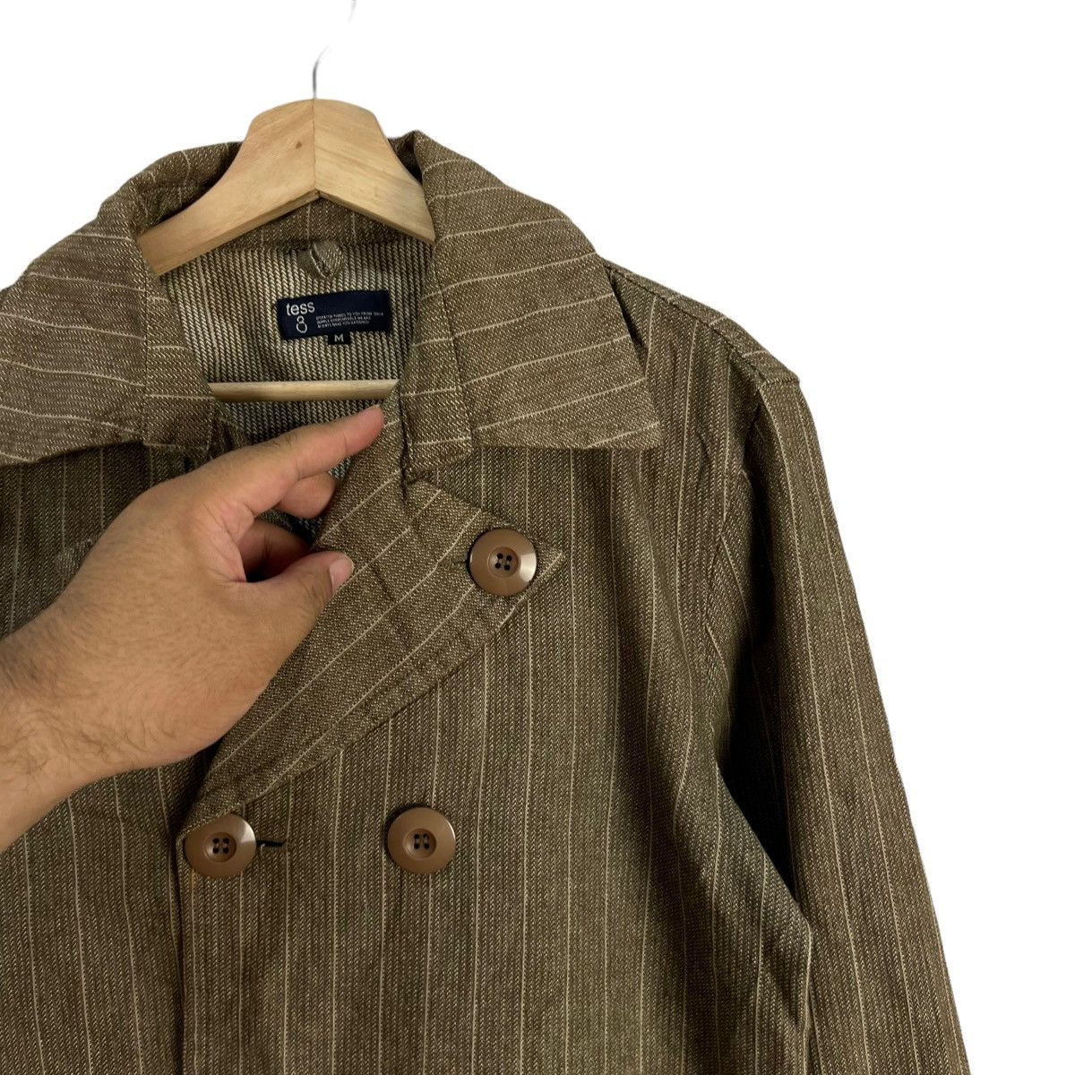 Japanese Brand VINTAGE STRIPED JACKET BONDAGE TESS INSPIRED ISSEY MIYAKE Size US M / EU 48-50 / 2 - 6 Thumbnail