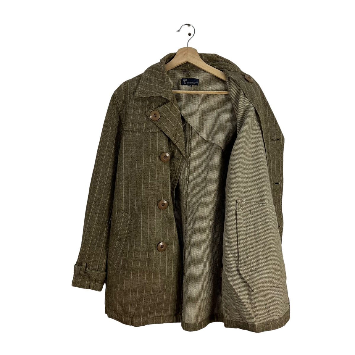 Japanese Brand VINTAGE STRIPED JACKET BONDAGE TESS INSPIRED ISSEY MIYAKE Size US M / EU 48-50 / 2 - 9 Thumbnail