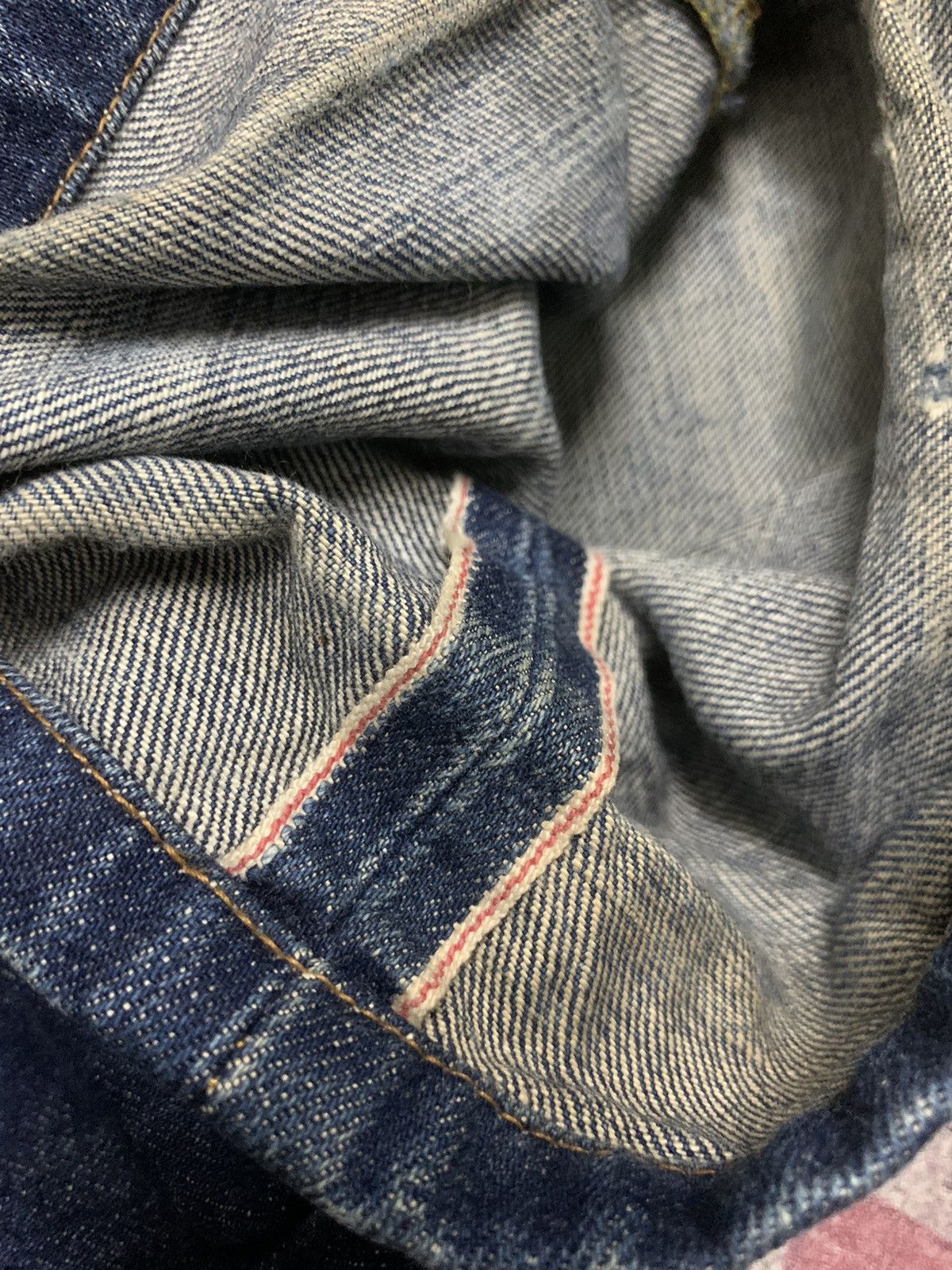 Edwin × Japanese Brand VINTAGE EDWIN 505X REDLINE SELVAGE Size US 31 - 7 Thumbnail