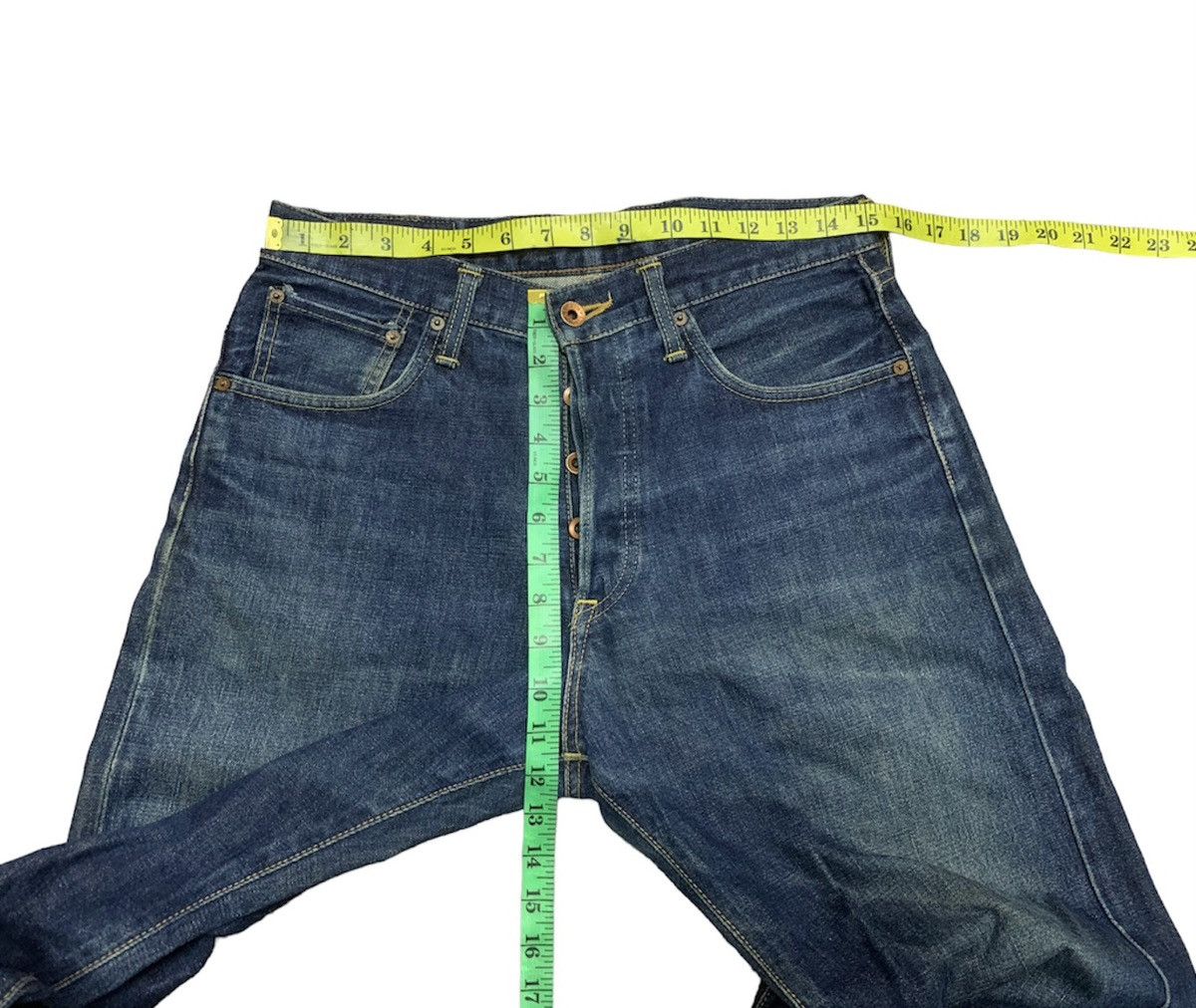 Edwin × Japanese Brand VINTAGE EDWIN 505X REDLINE SELVAGE Size US 31 - 11 Thumbnail