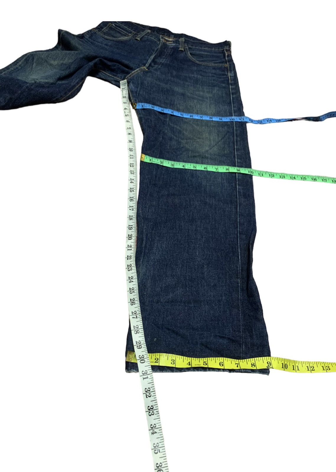 Edwin × Japanese Brand VINTAGE EDWIN 505X REDLINE SELVAGE Size US 31 - 12 Thumbnail