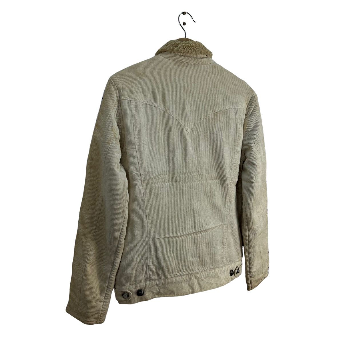 Japanese Brand VINTAGE TRUCKER BUTTON JACKET BLUTENBLATT SHERPA LINING Size US M / EU 48-50 / 2 - 5 Thumbnail