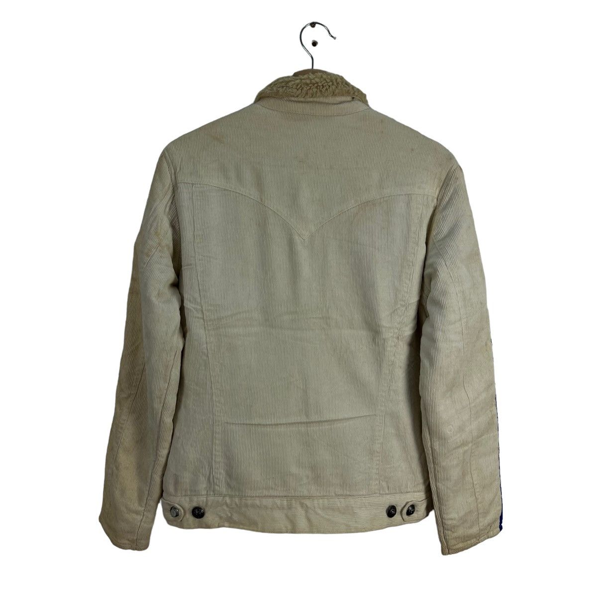 Japanese Brand VINTAGE TRUCKER BUTTON JACKET BLUTENBLATT SHERPA LINING Size US M / EU 48-50 / 2 - 7 Thumbnail