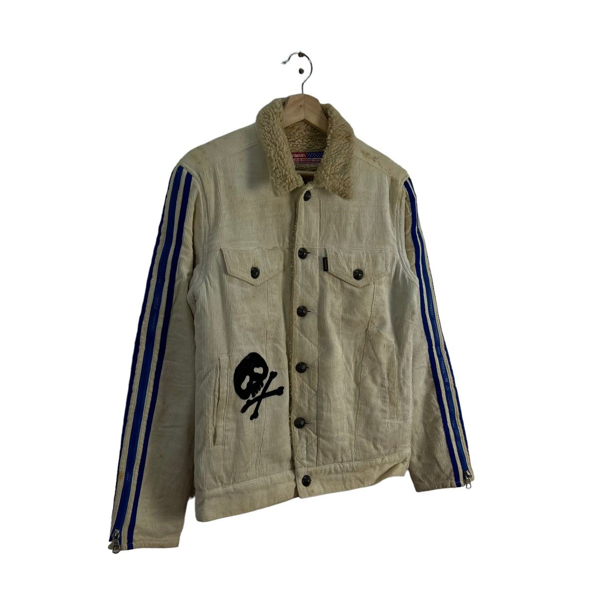 Japanese Brand VINTAGE TRUCKER BUTTON JACKET BLUTENBLATT SHERPA LINING Size US M / EU 48-50 / 2 - 2 Thumbnail
