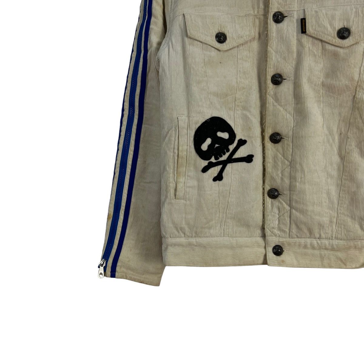 Japanese Brand VINTAGE TRUCKER BUTTON JACKET BLUTENBLATT SHERPA LINING Size US M / EU 48-50 / 2 - 6 Thumbnail