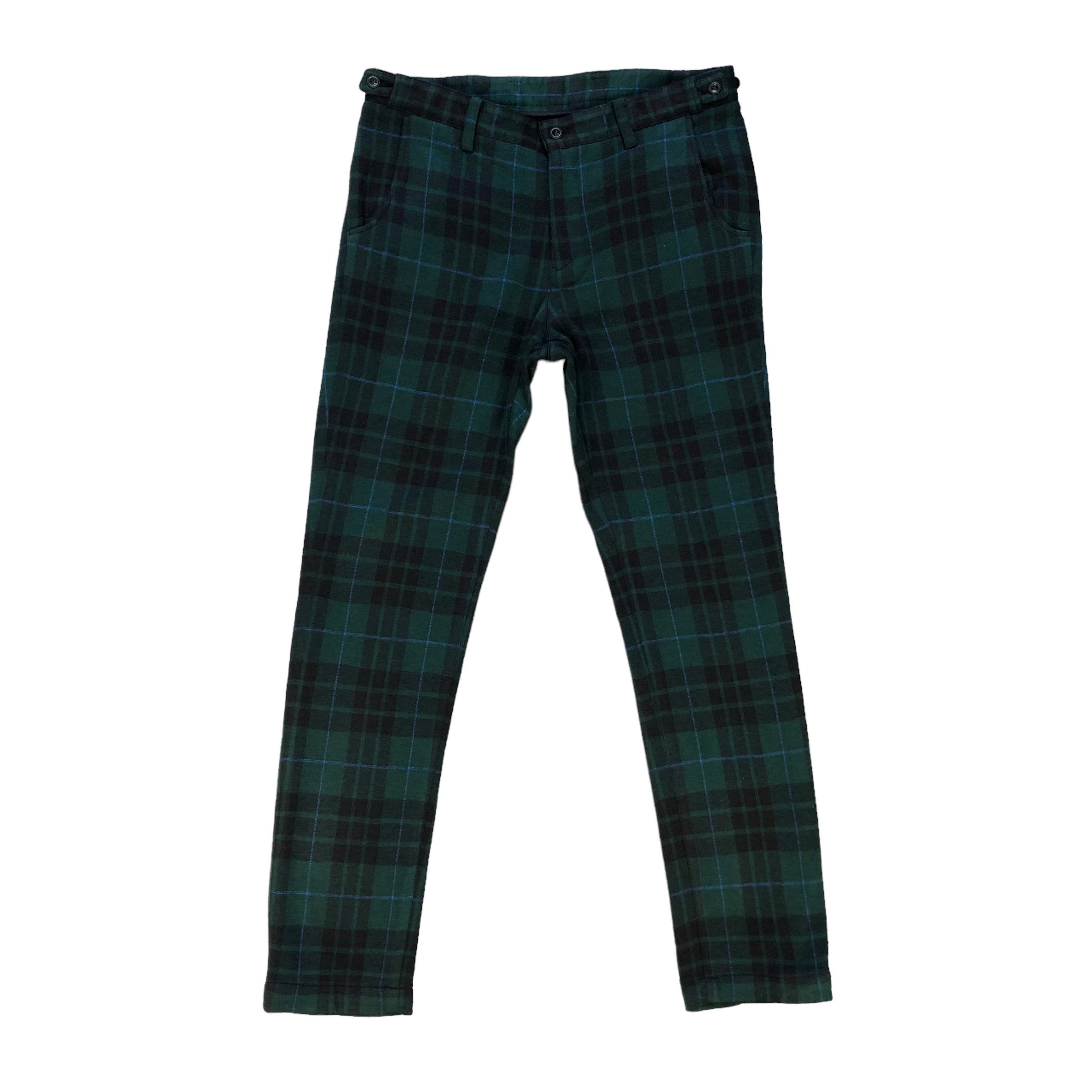 image of Beams Plus Beams Golf Tartan Trousers 7021-106 in Green, Men's (Size 33)