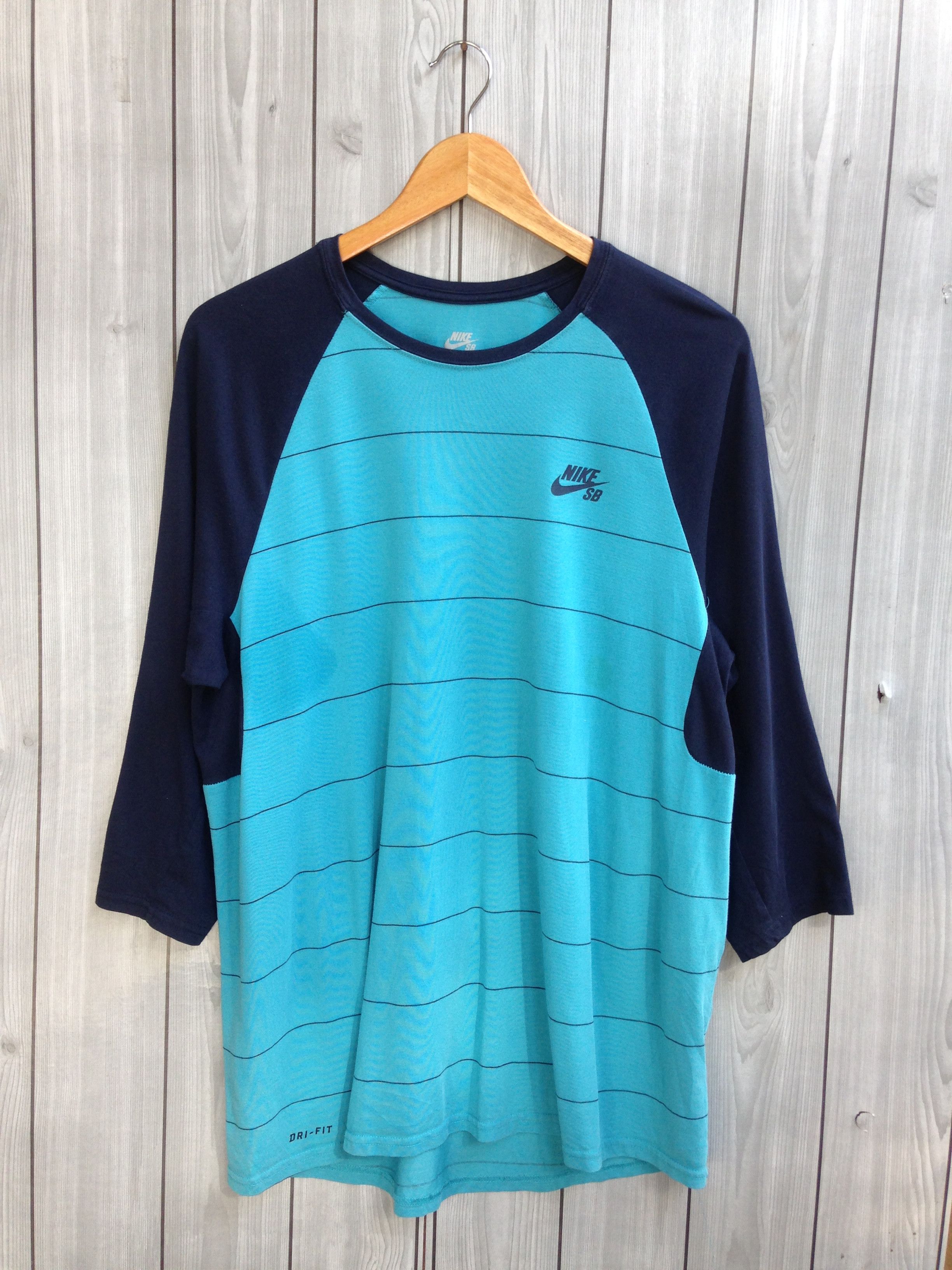 Nike Nike SB Blue 3 Quarter Shirt Size US XL / EU 56 / 4 - 1 Thumbnail