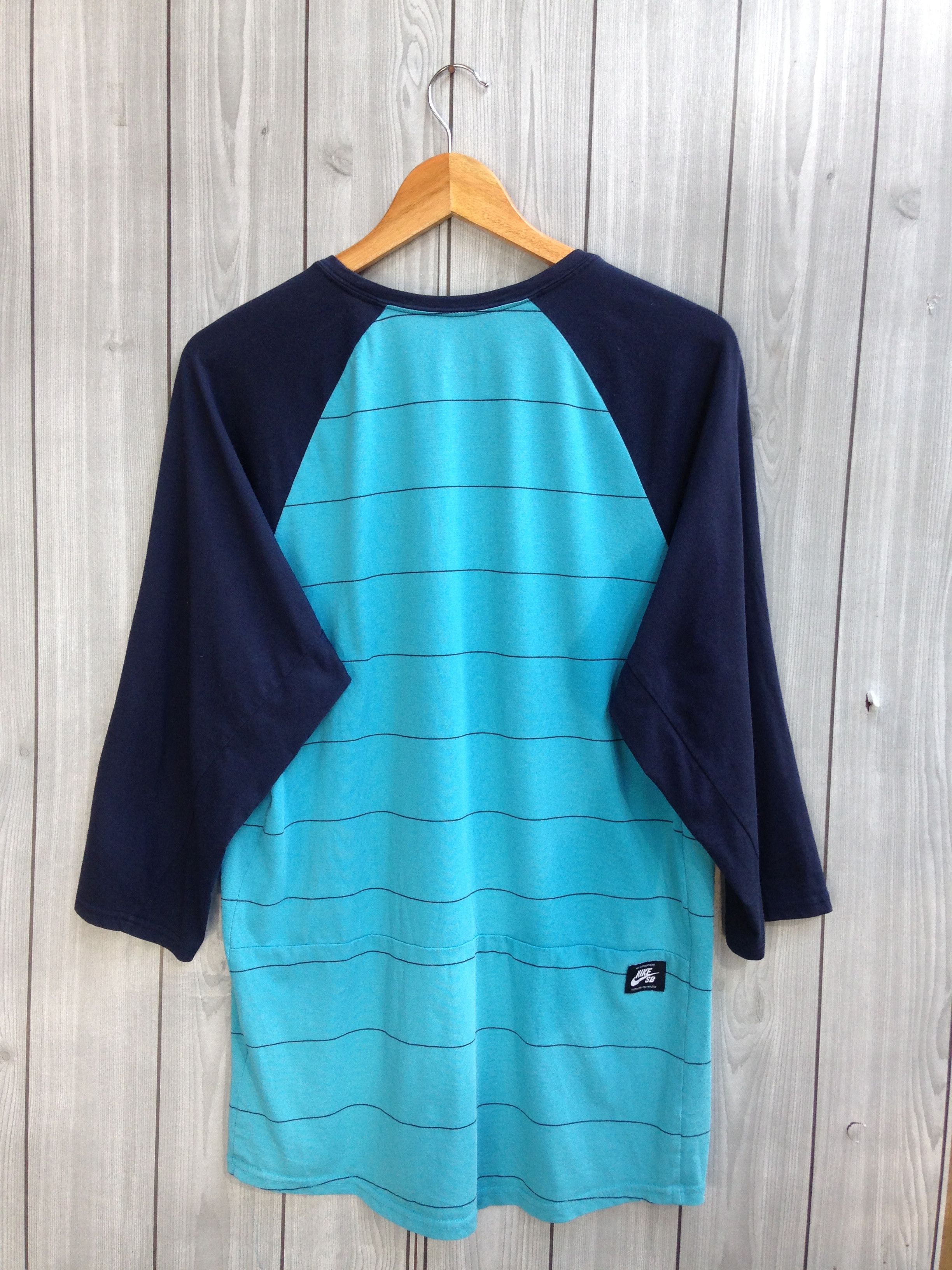 Nike Nike SB Blue 3 Quarter Shirt Size US XL / EU 56 / 4 - 5 Thumbnail