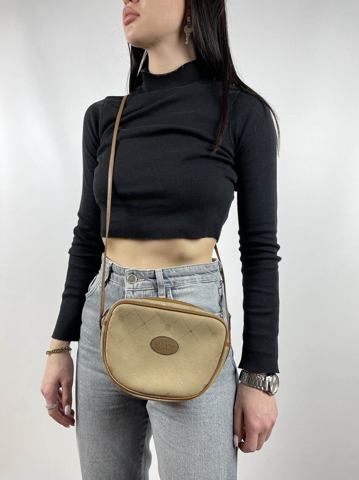 Lanvin Vintage Lanvin Paris Shoulder Crossbody Bag Made in France Size ONE SIZE - 1 Thumbnail