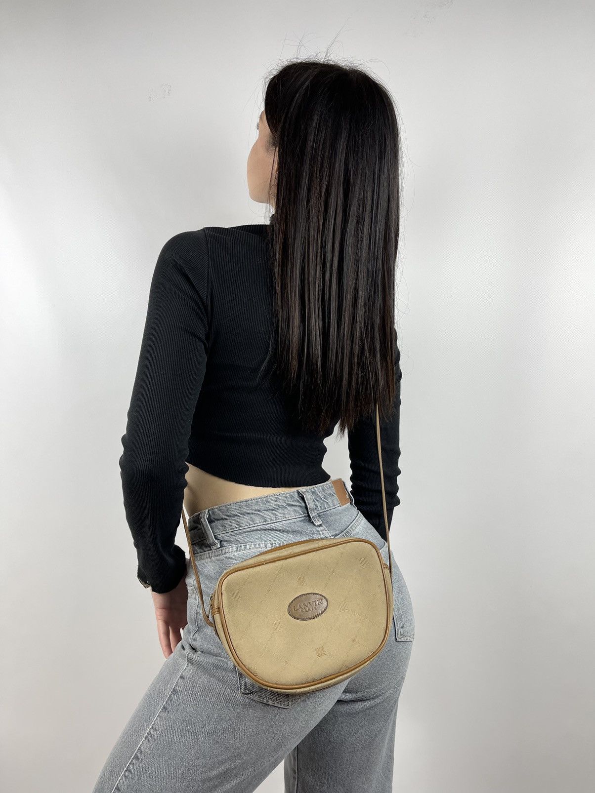 Lanvin Vintage Lanvin Paris Shoulder Crossbody Bag Made in France Size ONE SIZE - 2 Thumbnail
