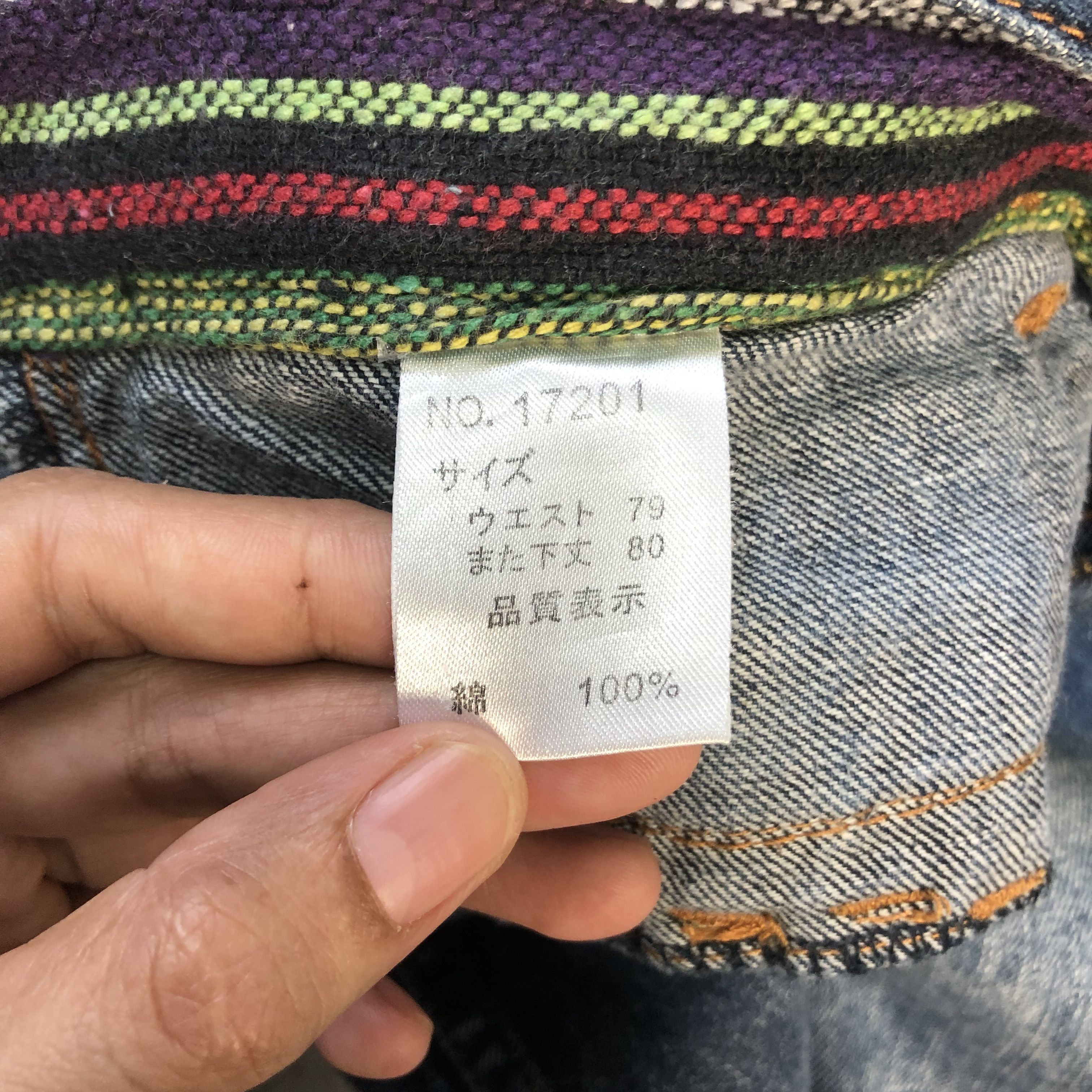Japanese Brand SICK🔥 VINTAGE DOUBLE WAIST DENIM PANTS #7044-107 Size US 29 - 7 Thumbnail