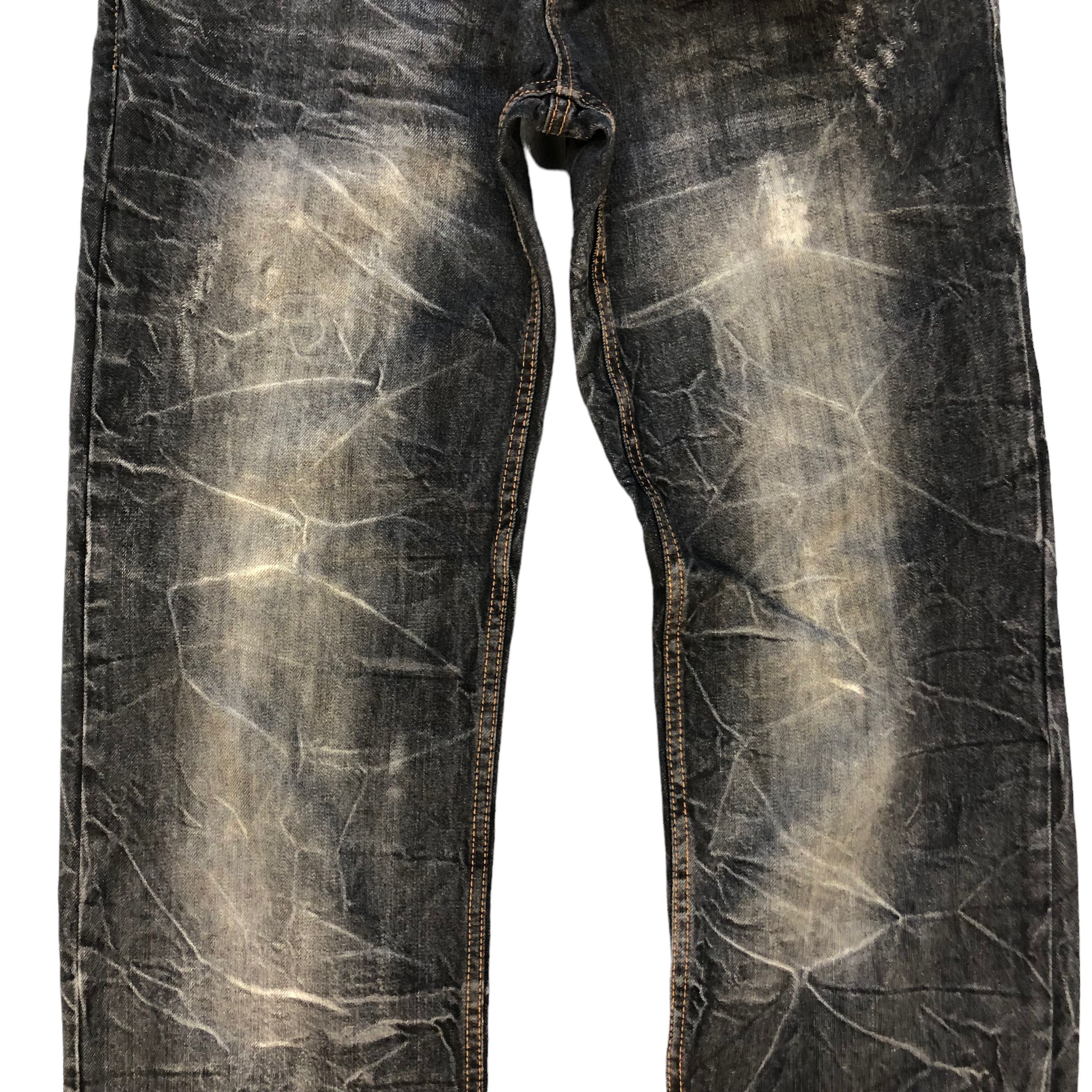 Japanese Brand SICK🔥VINTAGE DOUBLE WAIST DENIM PANTS Size US 33 - 6 Thumbnail