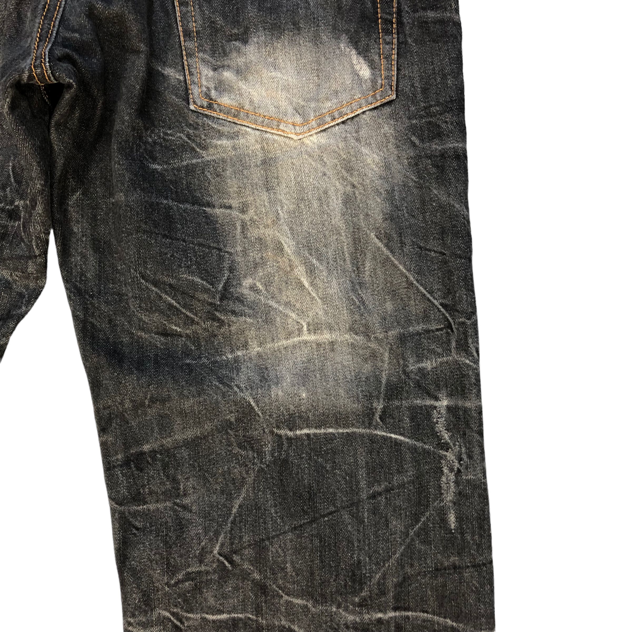 Japanese Brand SICK🔥VINTAGE DOUBLE WAIST DENIM PANTS Size US 33 - 14 Thumbnail