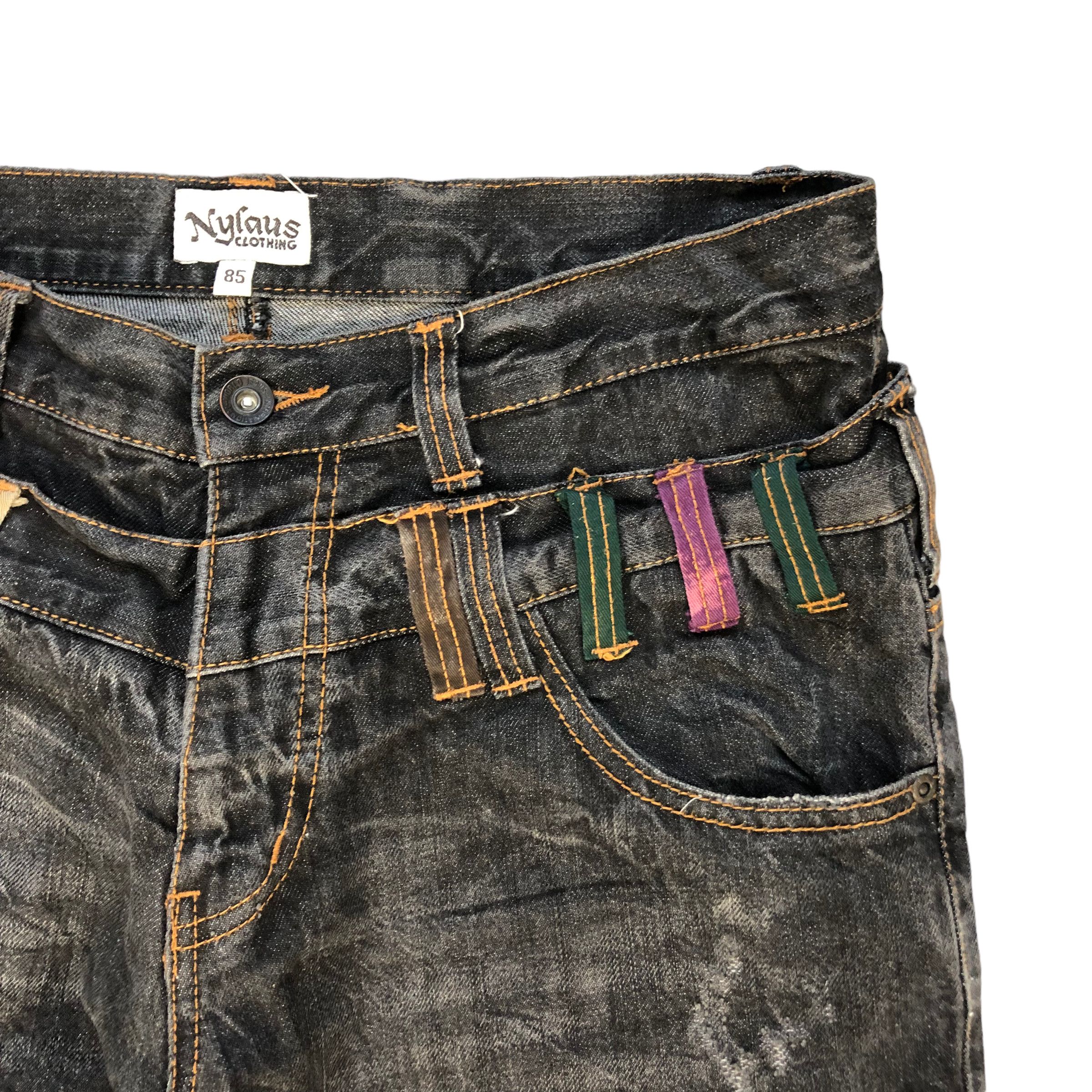 Japanese Brand SICK🔥VINTAGE DOUBLE WAIST DENIM PANTS Size US 33 - 4 Thumbnail