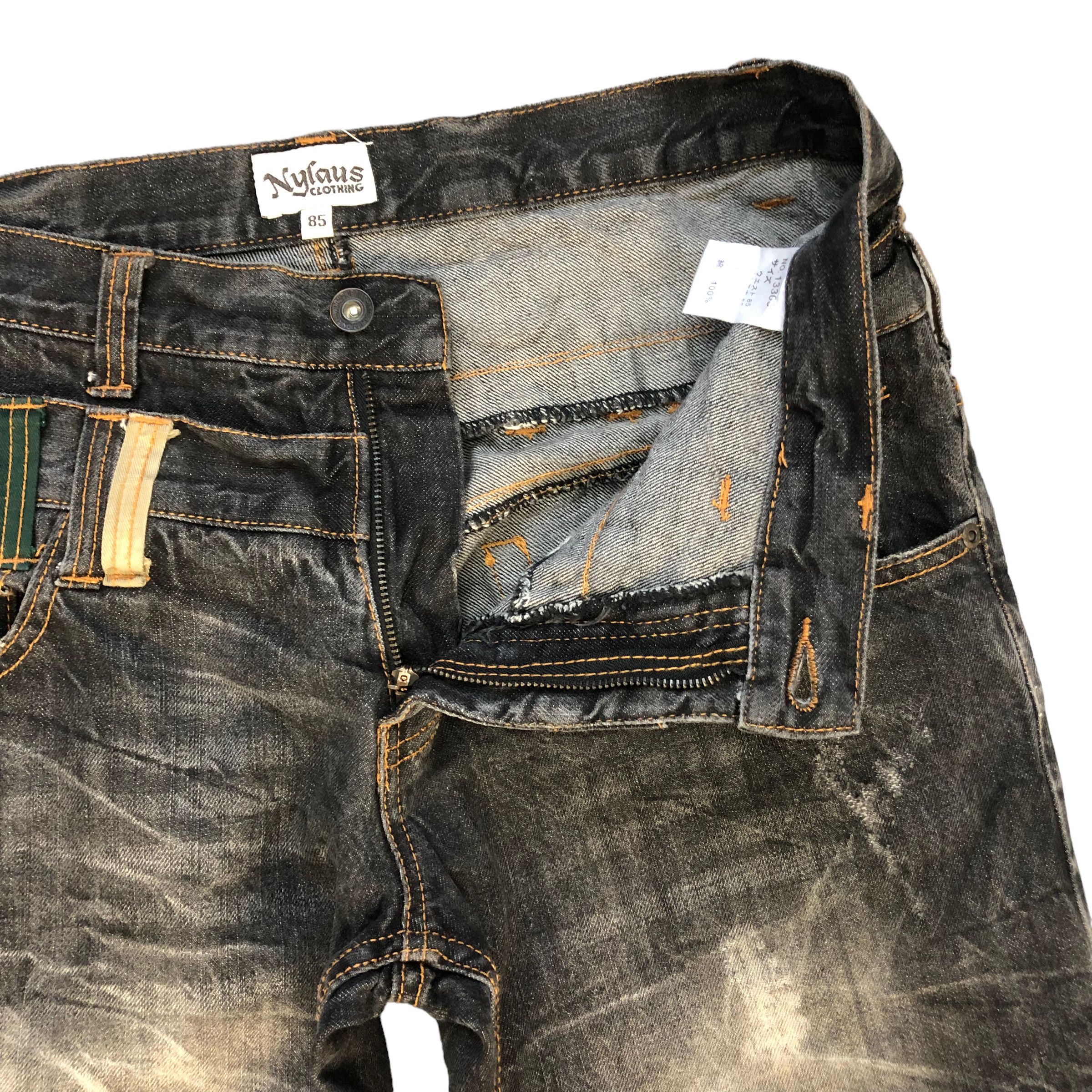 Japanese Brand SICK🔥VINTAGE DOUBLE WAIST DENIM PANTS Size US 33 - 5 Thumbnail