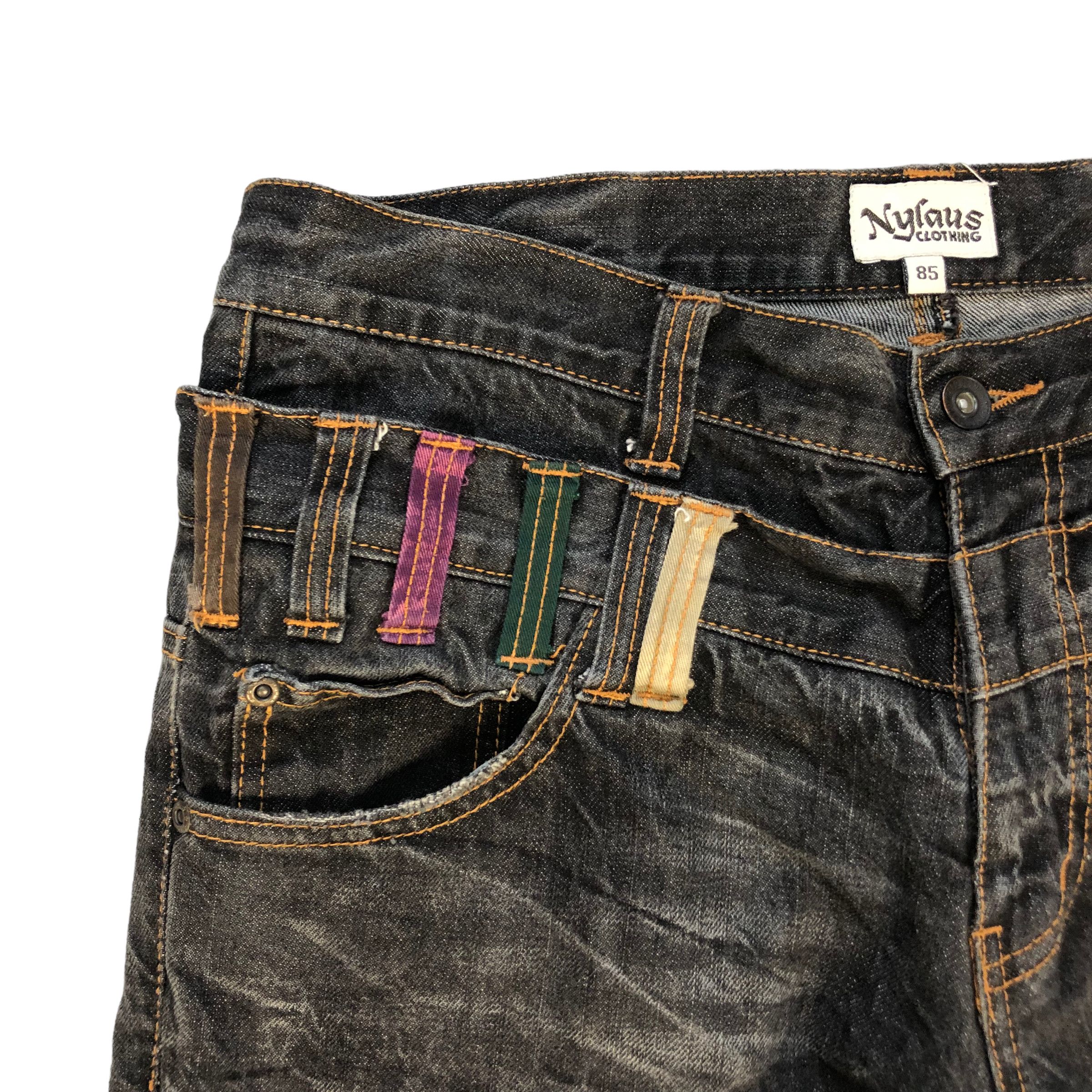 Japanese Brand SICK🔥VINTAGE DOUBLE WAIST DENIM PANTS Size US 33 - 3 Thumbnail