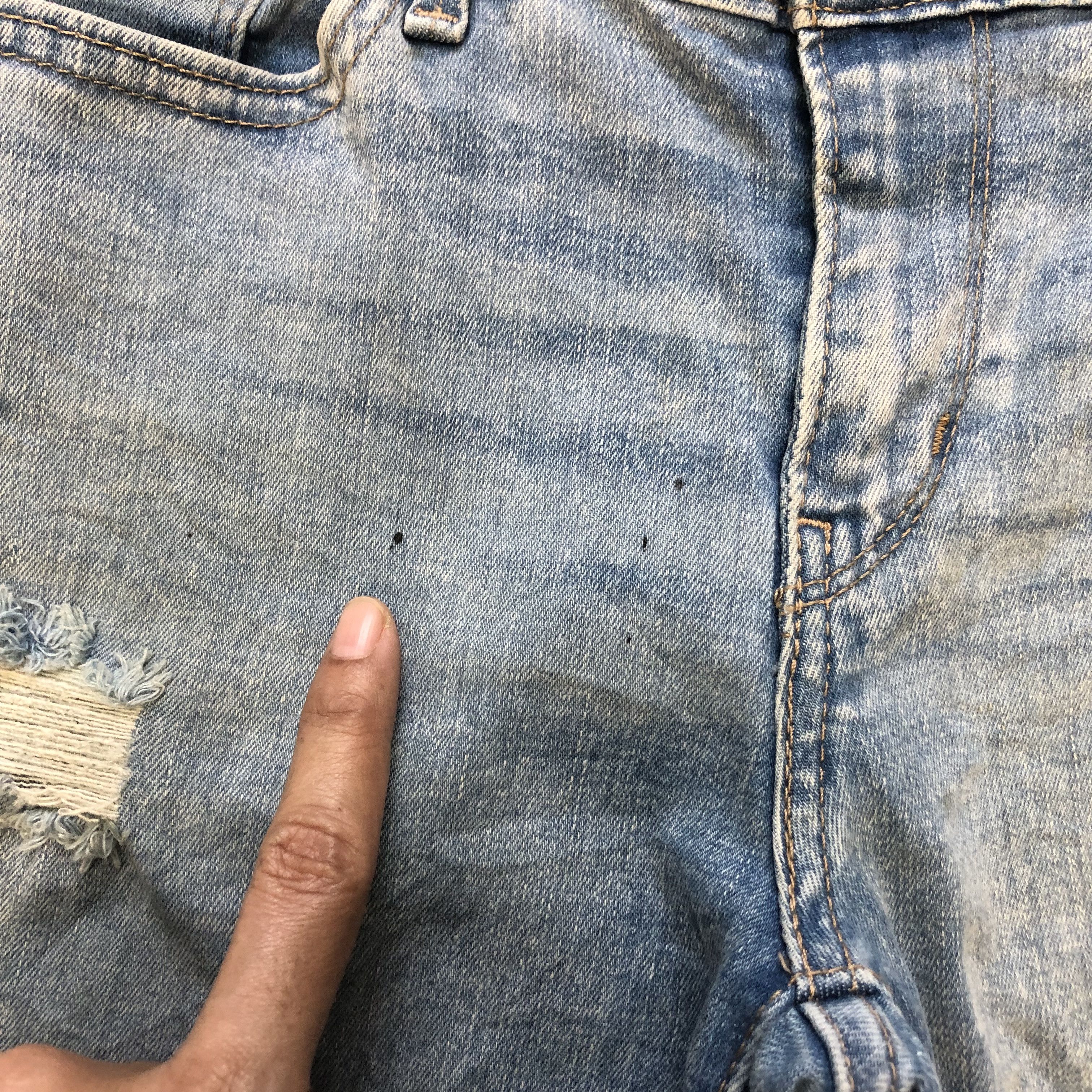 Levi's TRASHED🔥 LEVIS 710 SUPER SKINNY JEANS #7047-107 Size 26" / US 2 / IT 38 - 4 Thumbnail