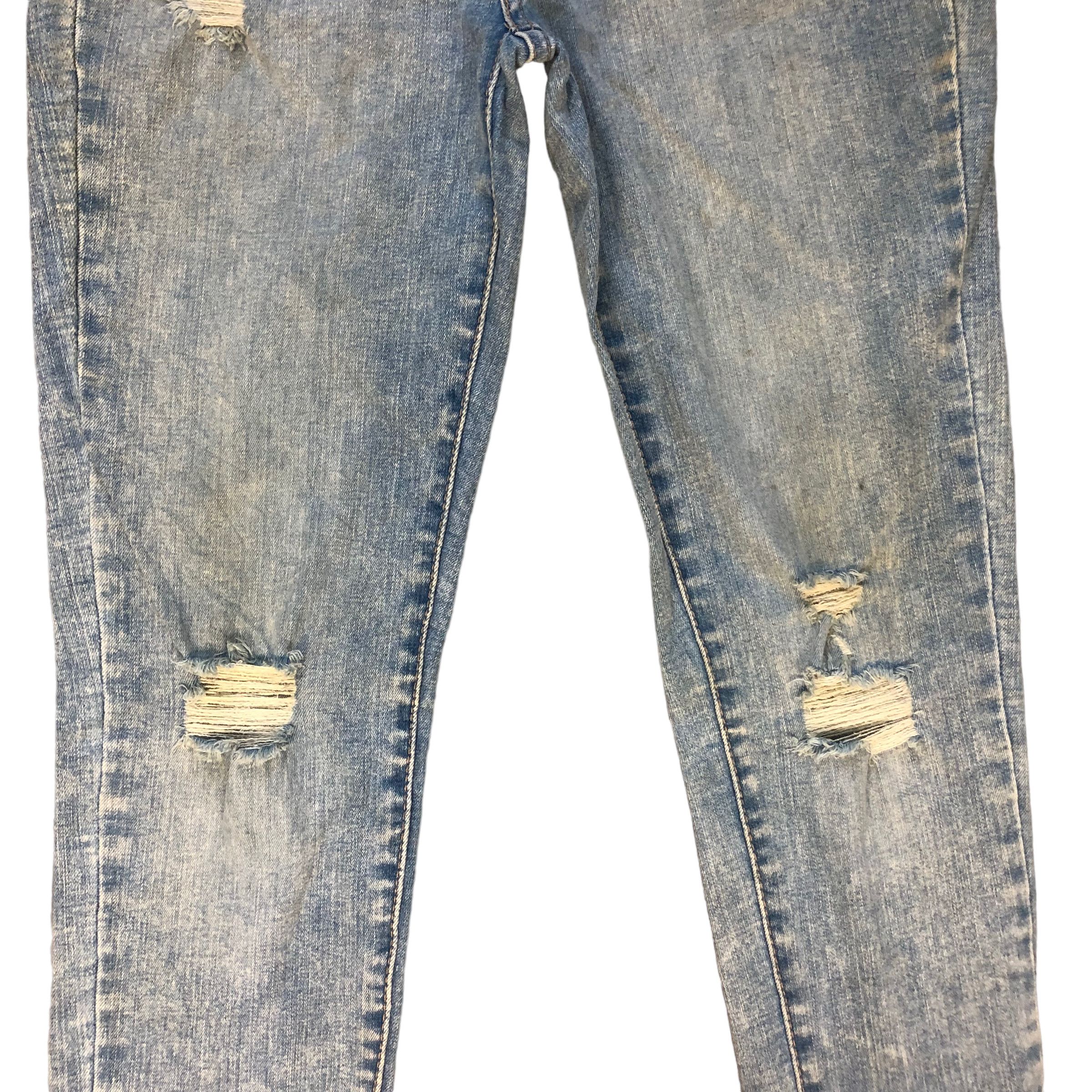 Levi's TRASHED🔥 LEVIS 710 SUPER SKINNY JEANS #7047-107 Size 26" / US 2 / IT 38 - 8 Thumbnail