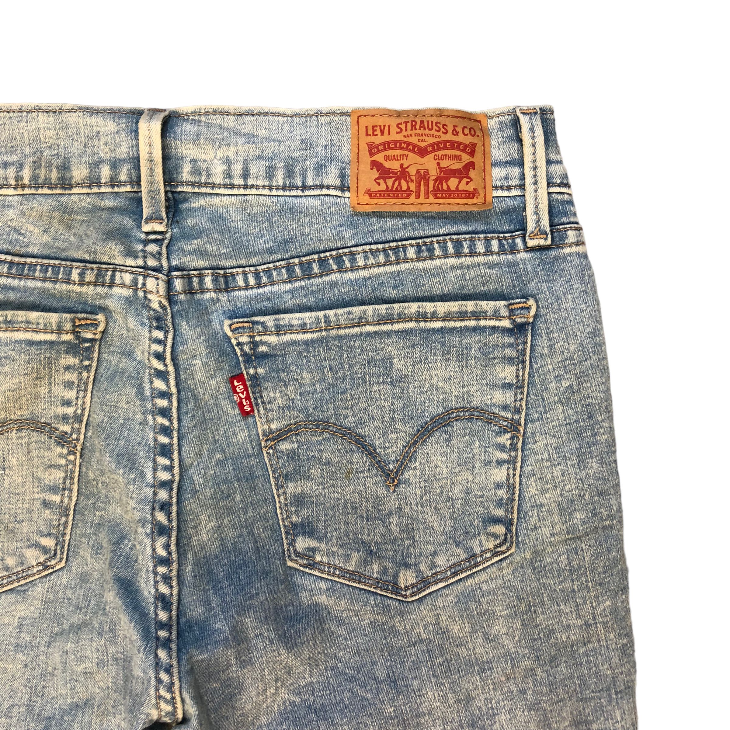 Levi's TRASHED🔥 LEVIS 710 SUPER SKINNY JEANS #7047-107 Size 26" / US 2 / IT 38 - 17 Thumbnail