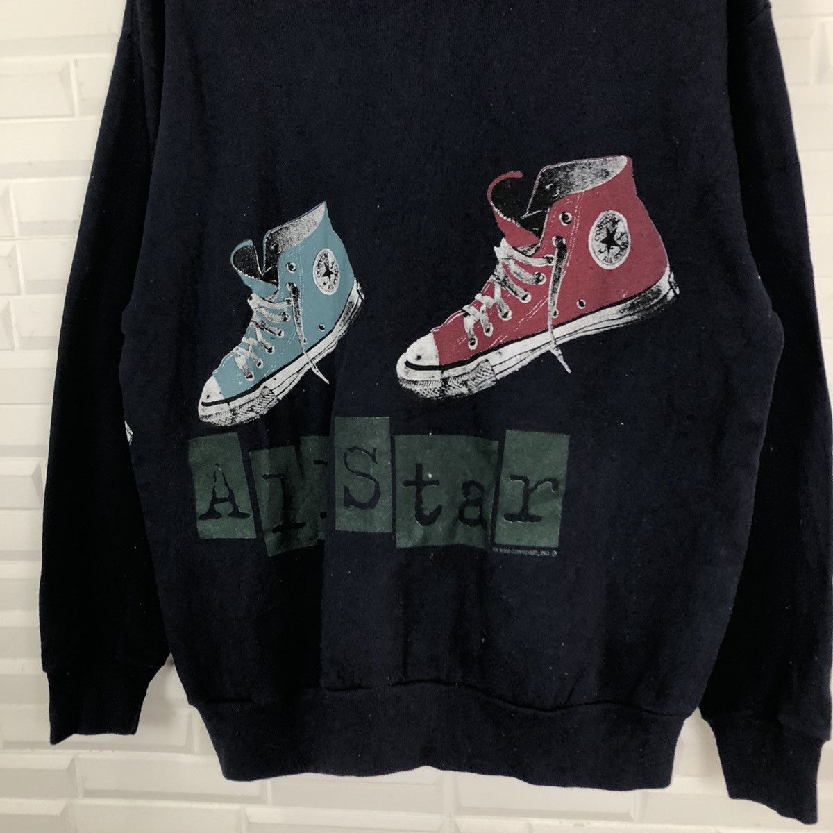 Converse ☄️RARE VINTAGE CONVERSE SWEATSHIRT BIG LOGO SHOES Size US M / EU 48-50 / 2 - 10 Thumbnail