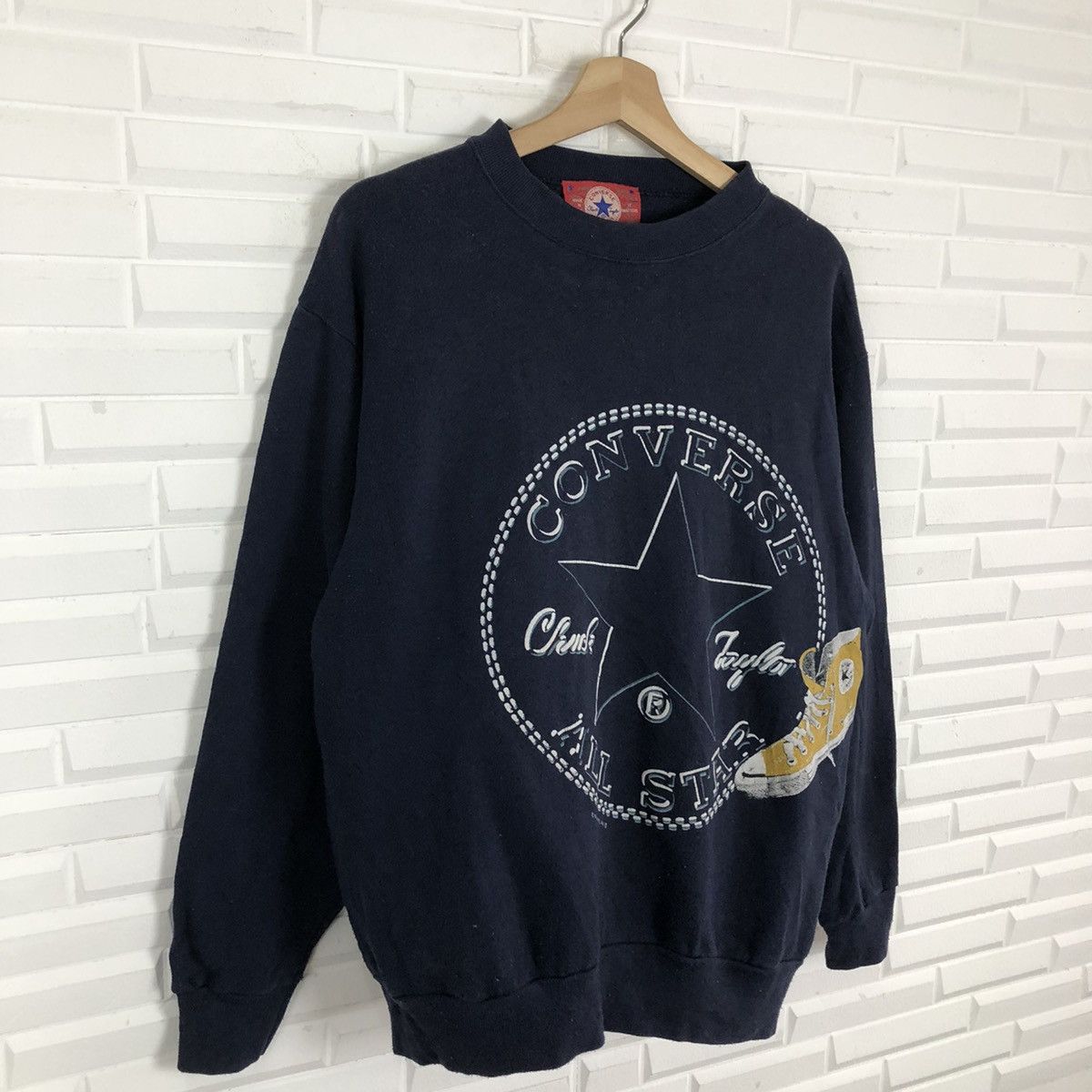 Converse ☄️RARE VINTAGE CONVERSE SWEATSHIRT BIG LOGO SHOES Size US M / EU 48-50 / 2 - 3 Thumbnail