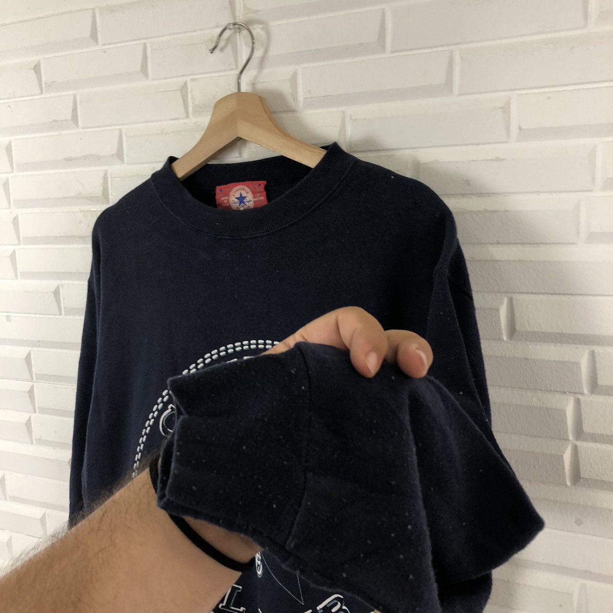 Converse ☄️RARE VINTAGE CONVERSE SWEATSHIRT BIG LOGO SHOES Size US M / EU 48-50 / 2 - 6 Thumbnail