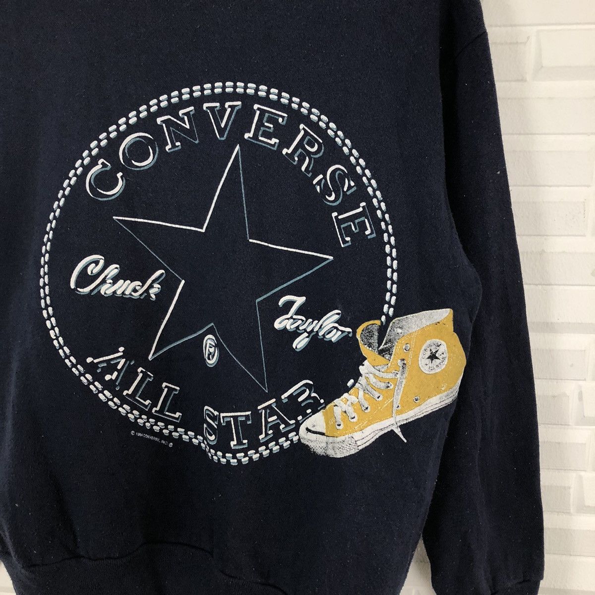 Converse ☄️RARE VINTAGE CONVERSE SWEATSHIRT BIG LOGO SHOES Size US M / EU 48-50 / 2 - 4 Thumbnail