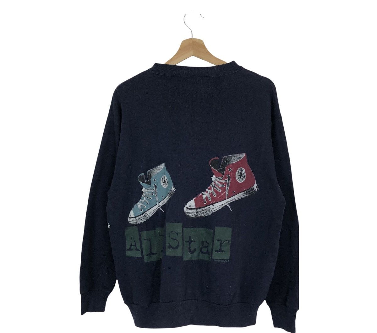 Converse ☄️RARE VINTAGE CONVERSE SWEATSHIRT BIG LOGO SHOES Size US M / EU 48-50 / 2 - 1 Thumbnail