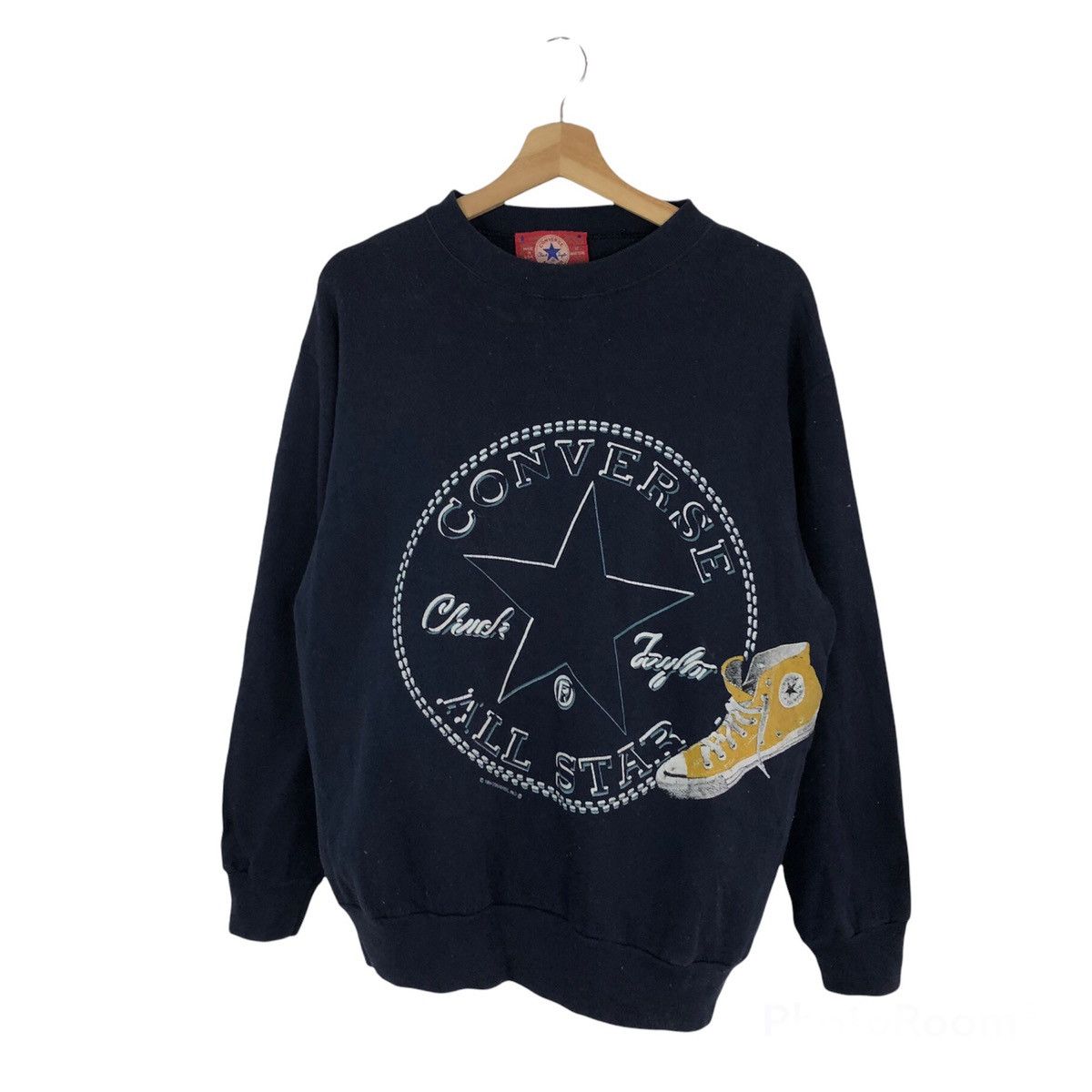 Converse ☄️RARE VINTAGE CONVERSE SWEATSHIRT BIG LOGO SHOES Size US M / EU 48-50 / 2 - 2 Thumbnail