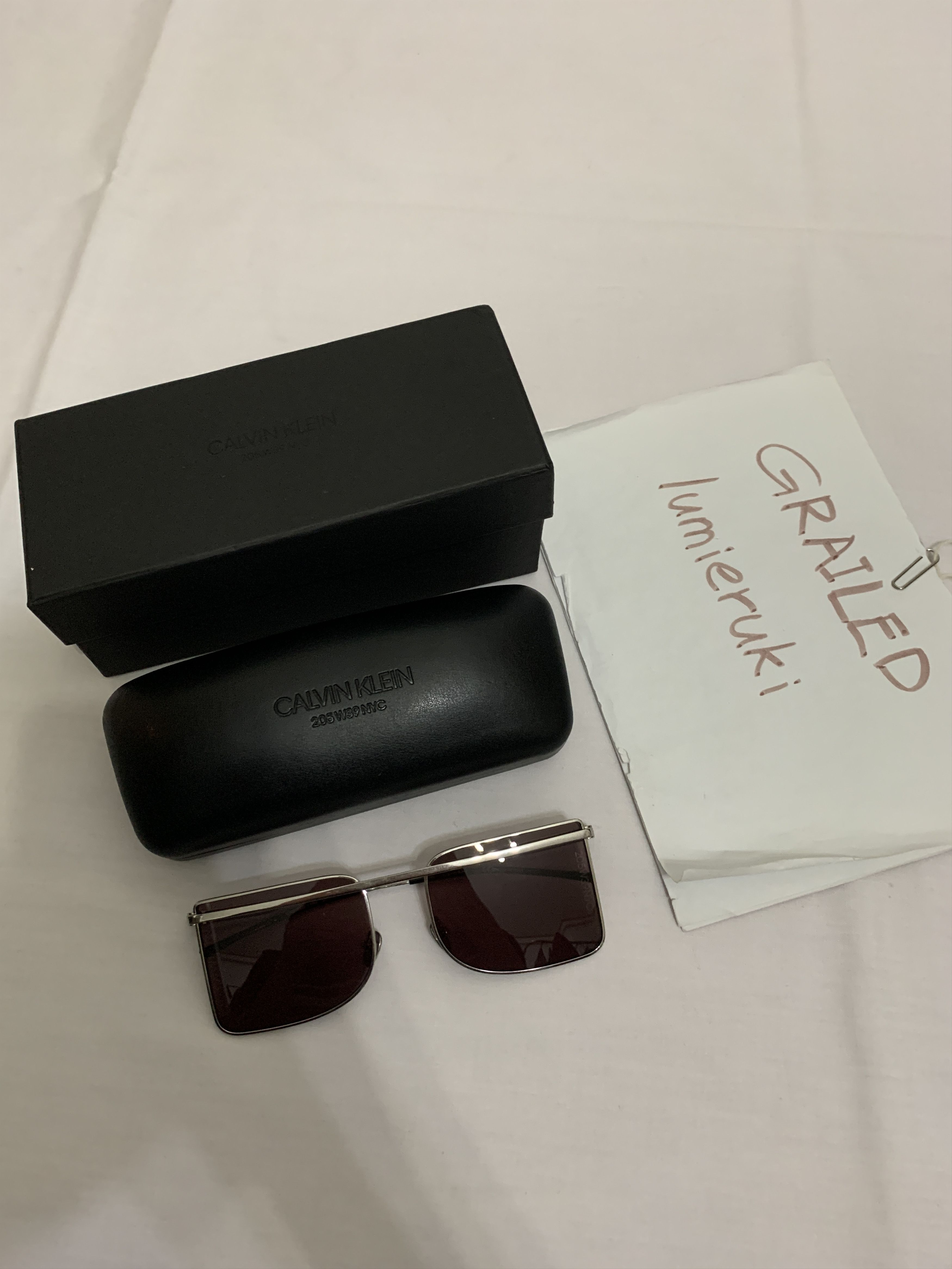 Calvin Klein 205W39NYC Iconic Aviator Sunglasses Size ONE SIZE - 2 Thumbnail